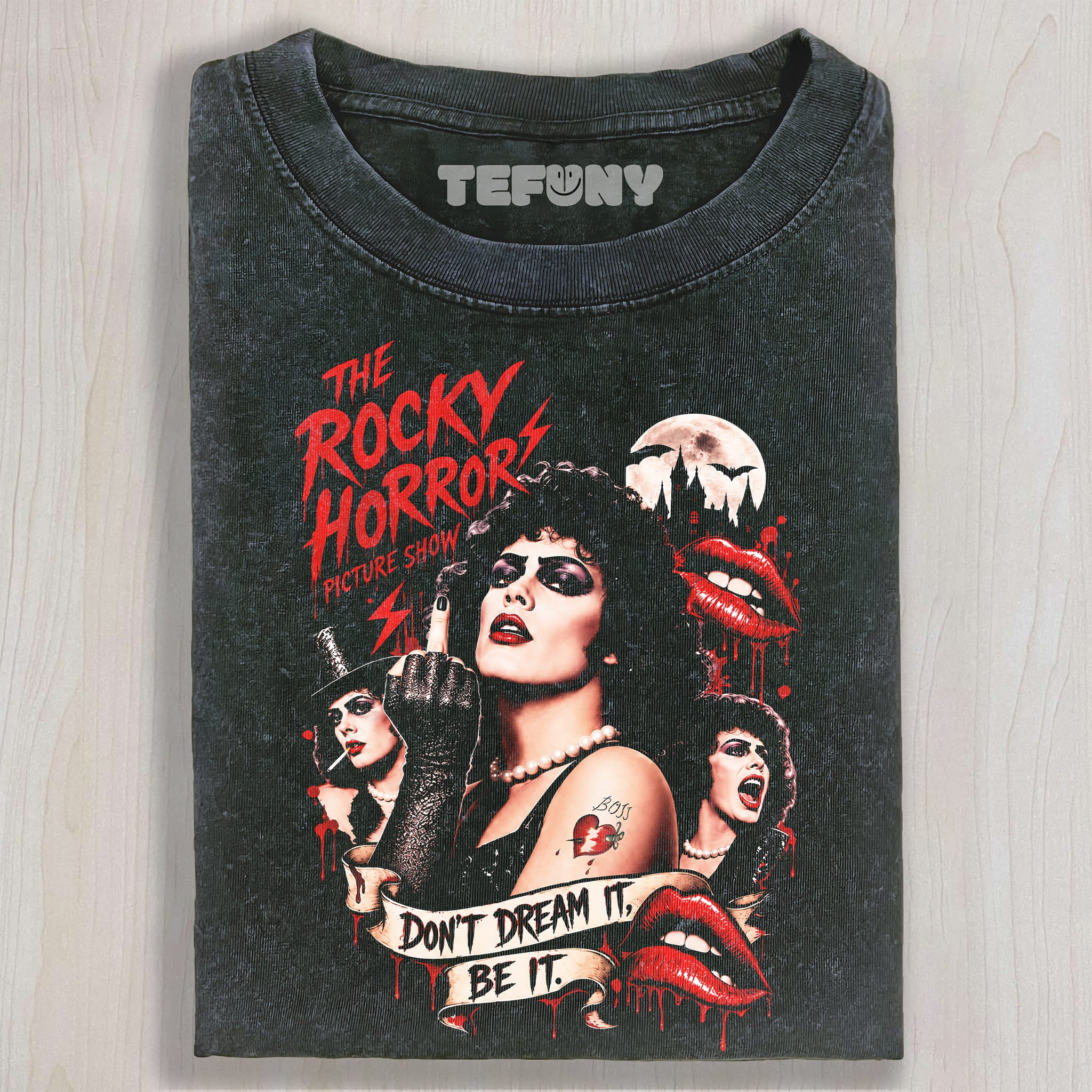 TIM CURRY ROCKY-HORROR V3 UNISEX TEE, TANK TOP, LAYERED LS, SWEATSHIRT & HOODIE