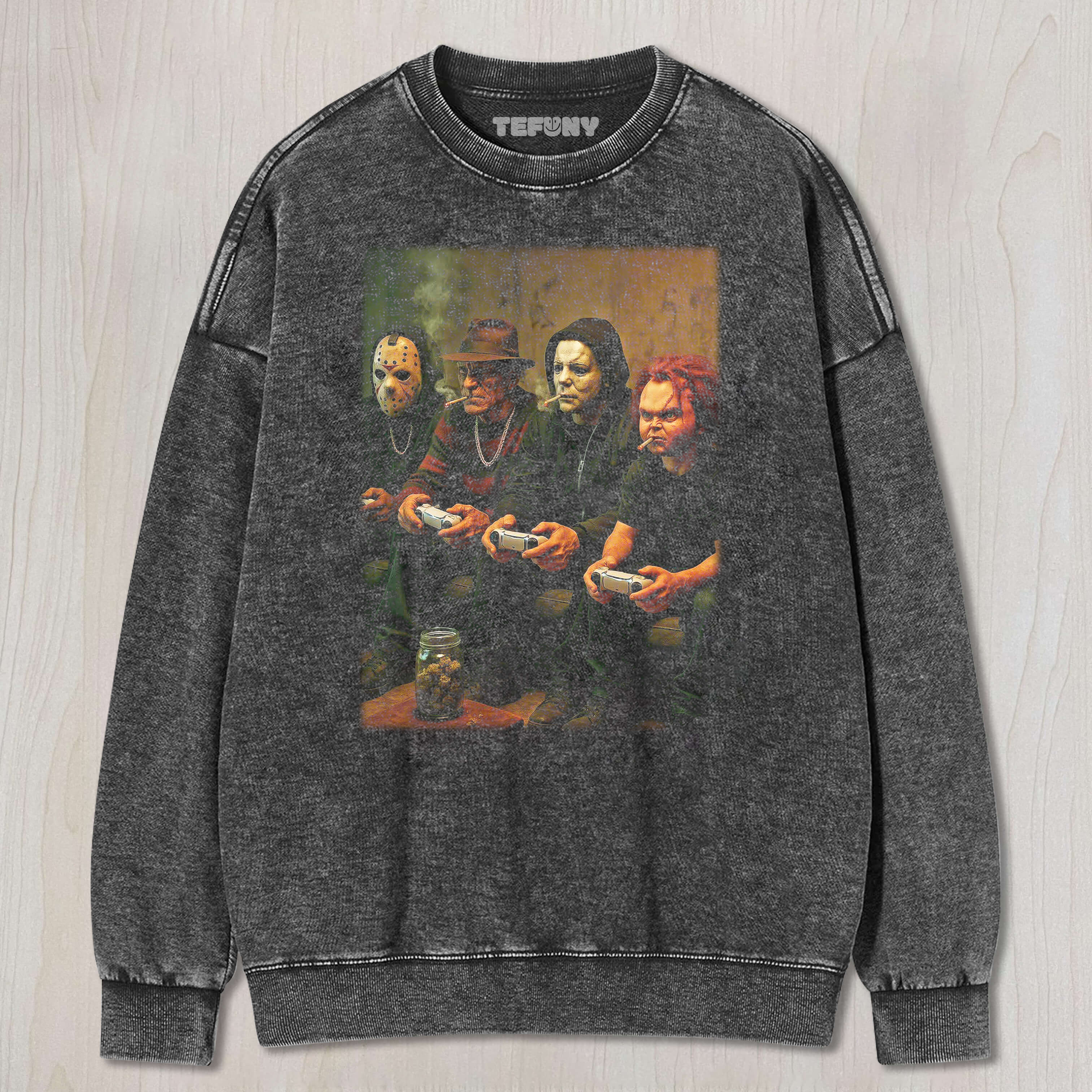 MICHAEL, CHUCKY AND OTHERS PLAY GAMES T-SHIRT