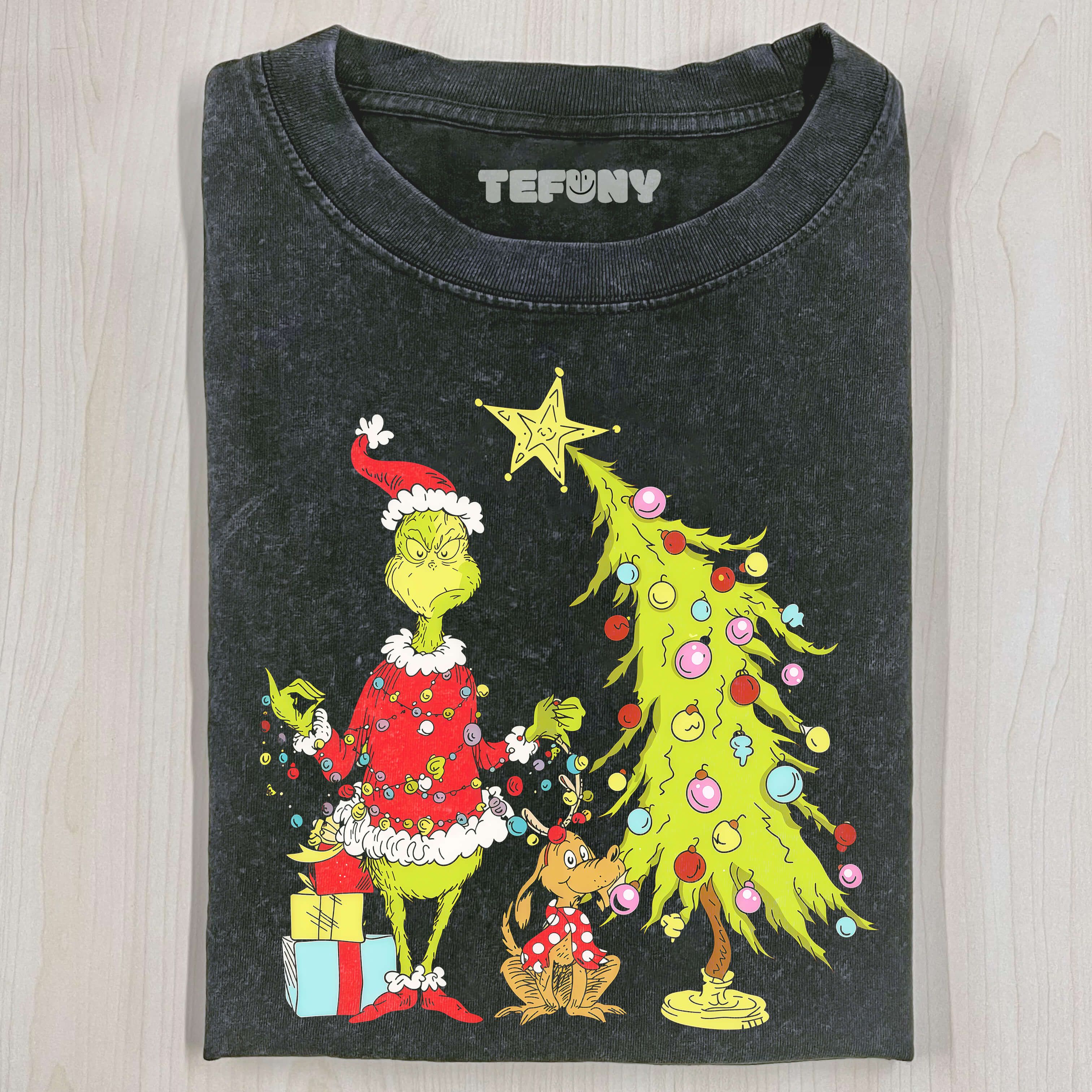 GRINCH CHRISTMAS TREE T-SHIRTS