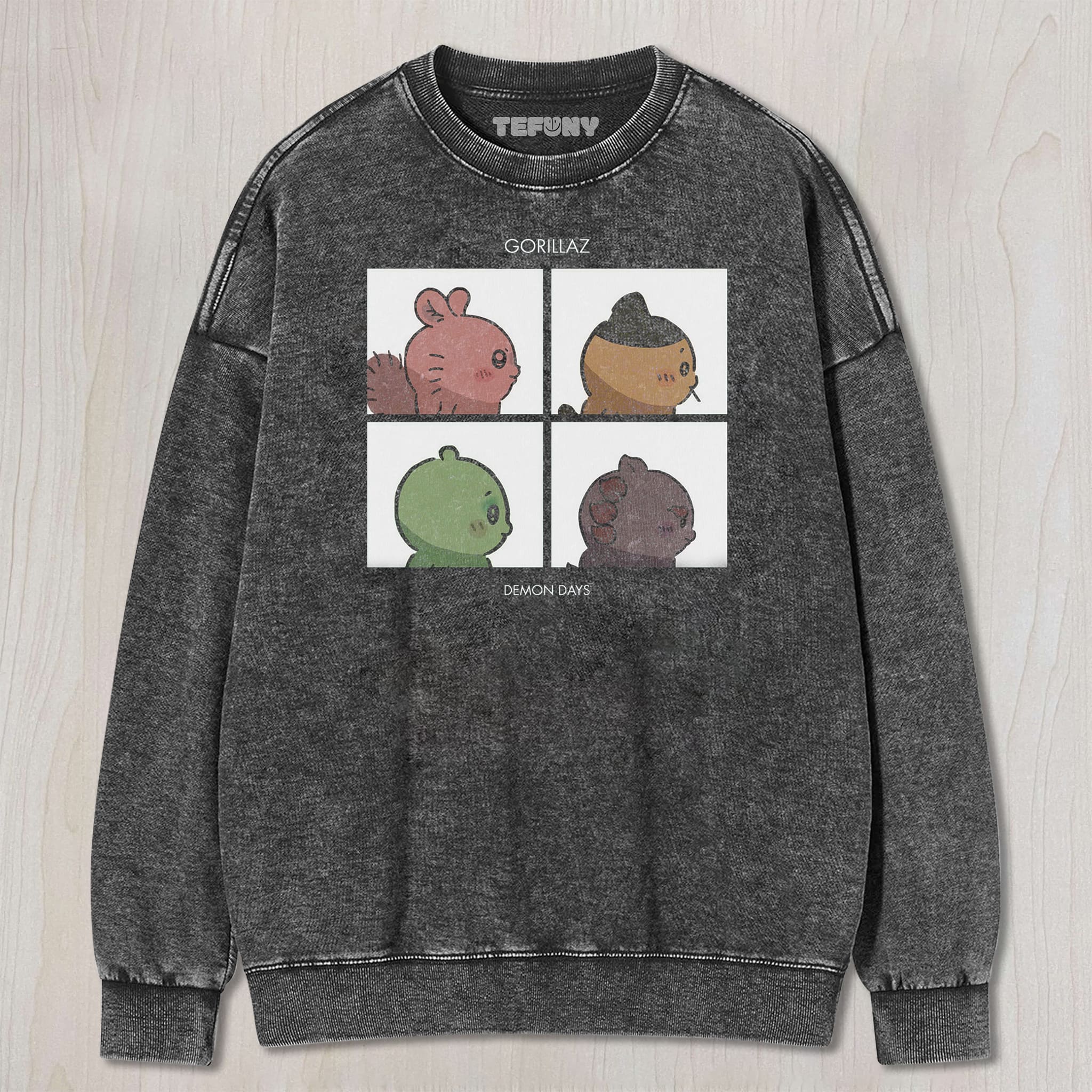 4-PANEL CARTOON HEADS UNISEX TEE, TANK TOP, LAYERED LS, SWEATSHIRT & HOODIE