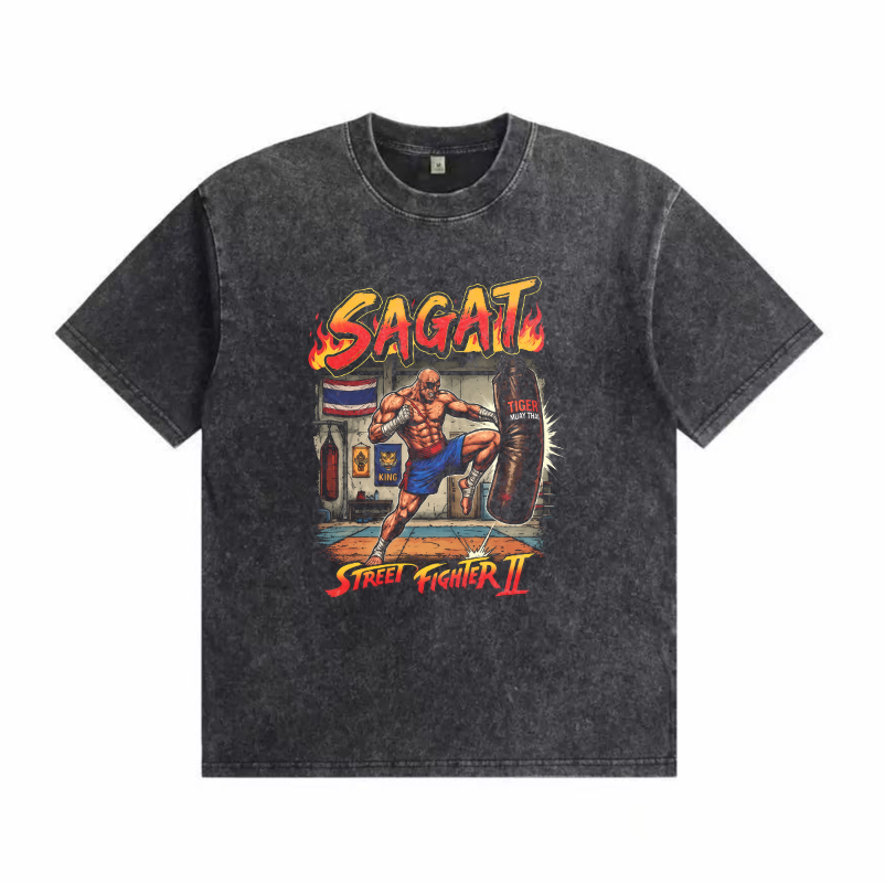 SAGAT STREET FIGHTER TEE UNISEX TEE, TANK TOP, LAYERED LS, SWEATSHIRT & HOODIE
