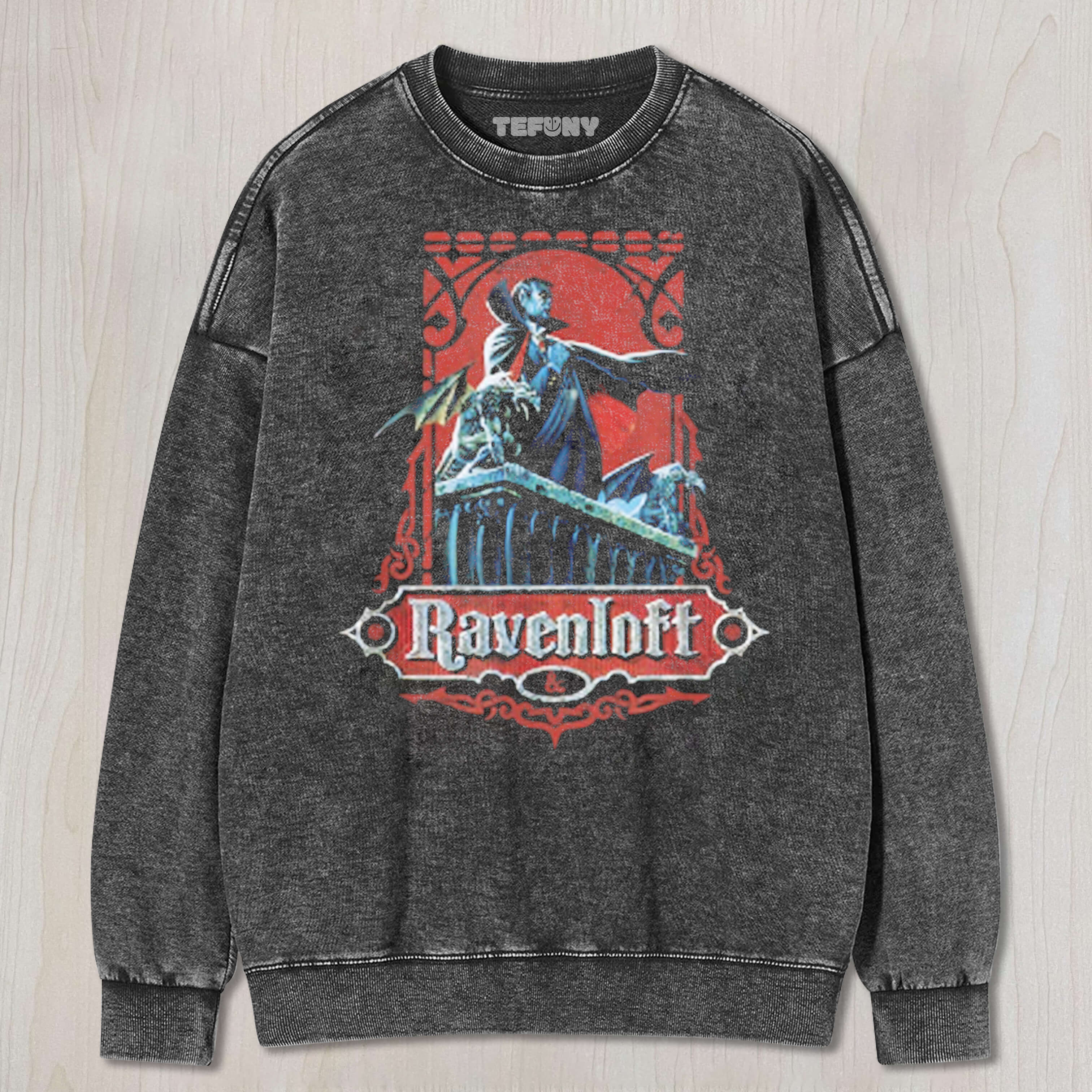 50TH ANNIVERSARY RAVENLOFT VINTAGE CARD DUANDG TEE & SWEAT & HOOD