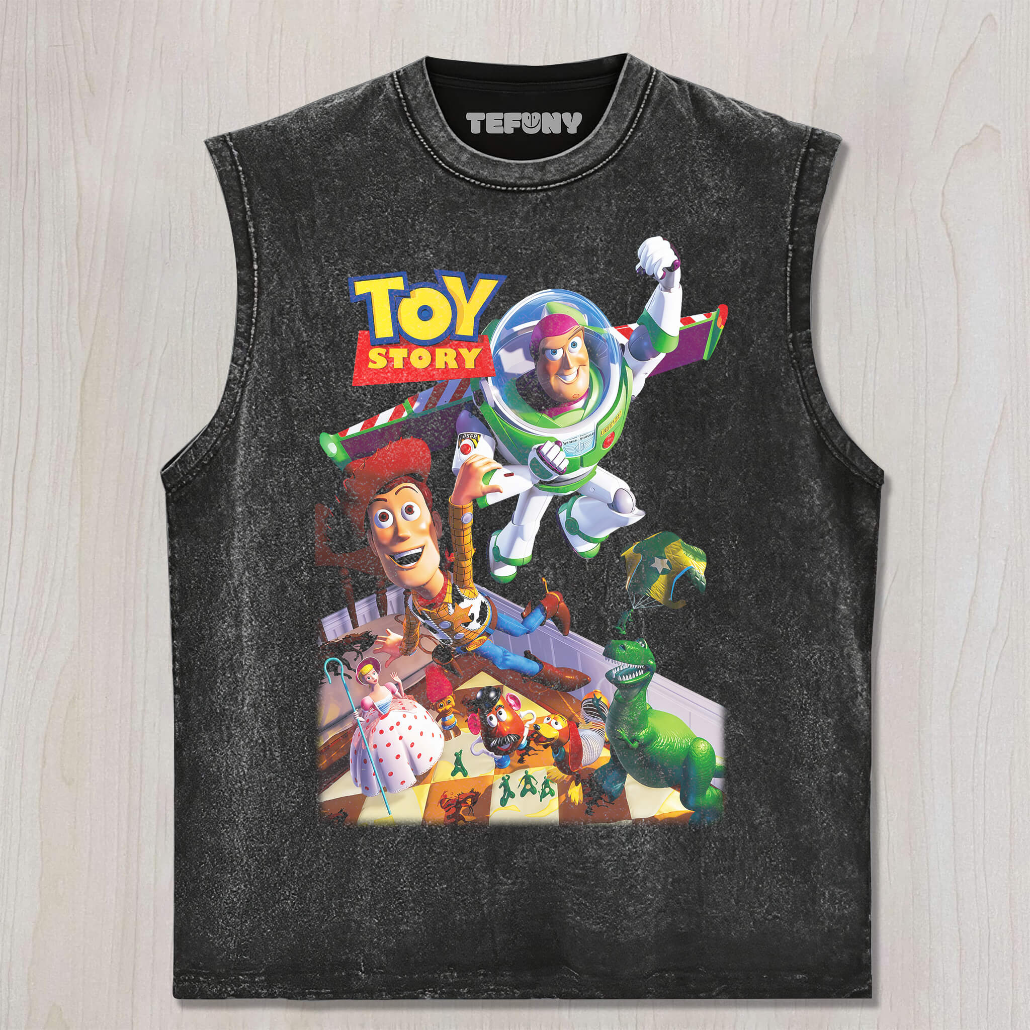 TOY CARTOON V8 UNISEX TEE, TANK TOP, LAYERED LS, SWEATSHIRT & HOODIE