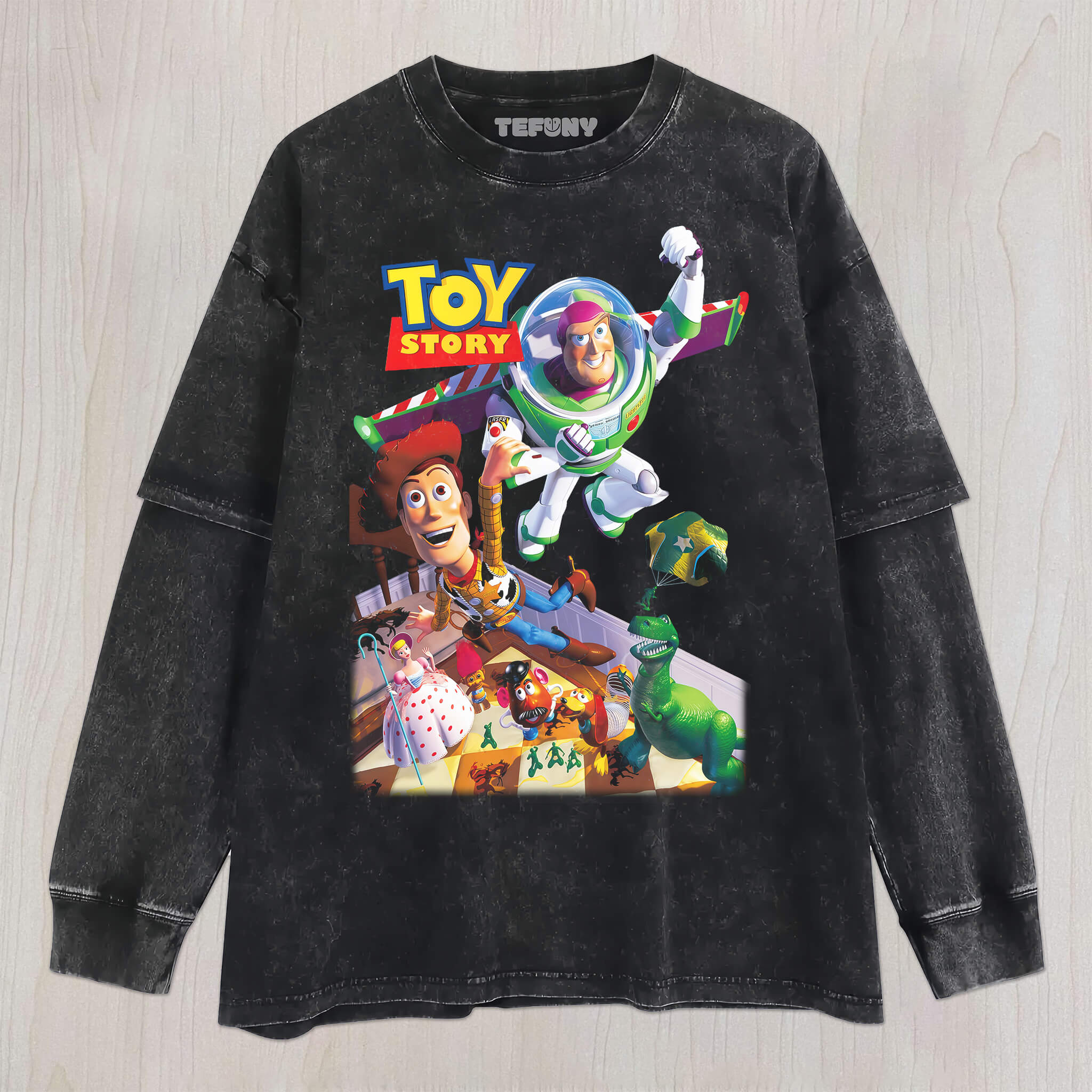 TOY CARTOON V8 UNISEX TEE, TANK TOP, LAYERED LS, SWEATSHIRT & HOODIE
