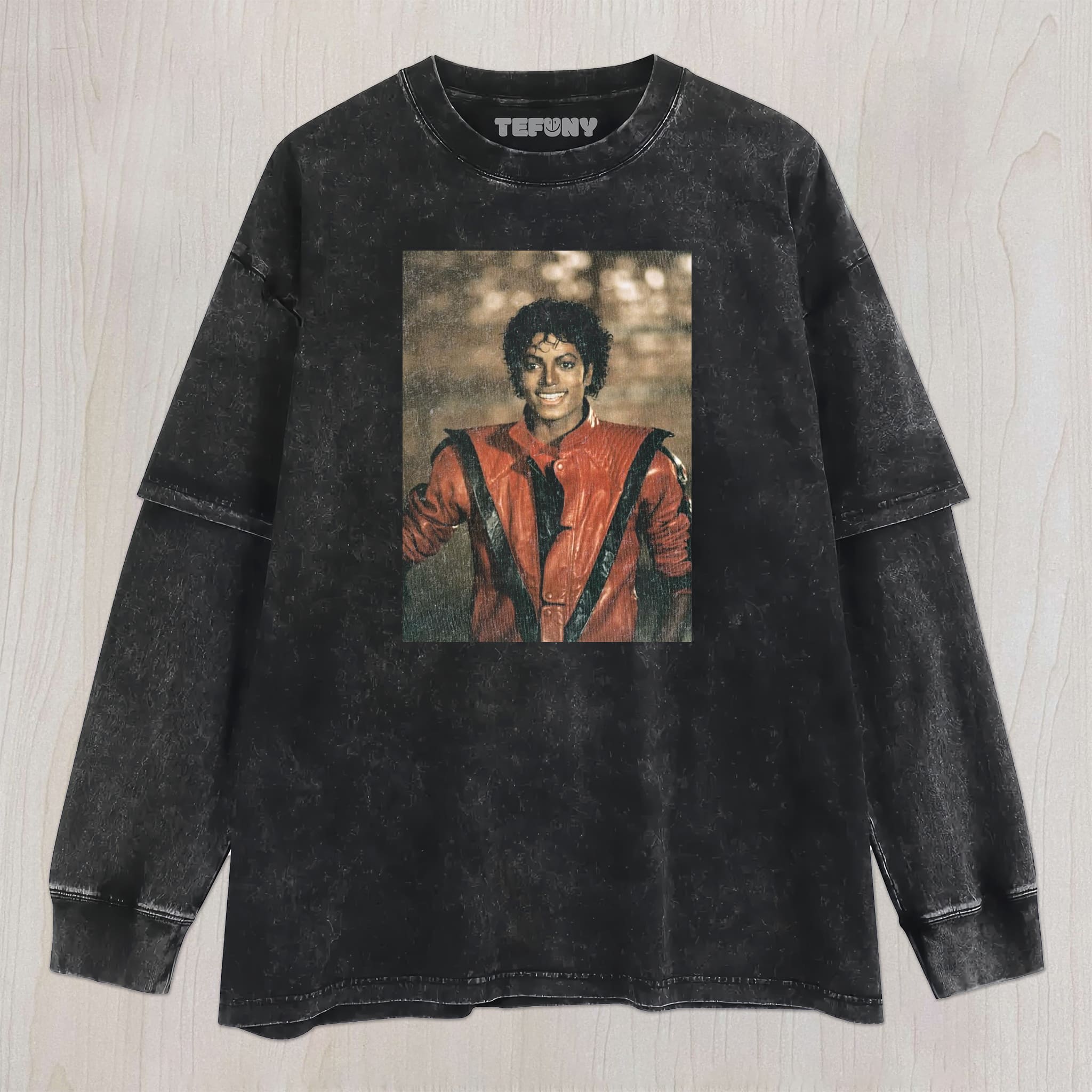 80S RED JACKET FILM SHOT UNISEX TEE, TANK TOP, LAYERED LS, SWEATSHIRT & HOODIE