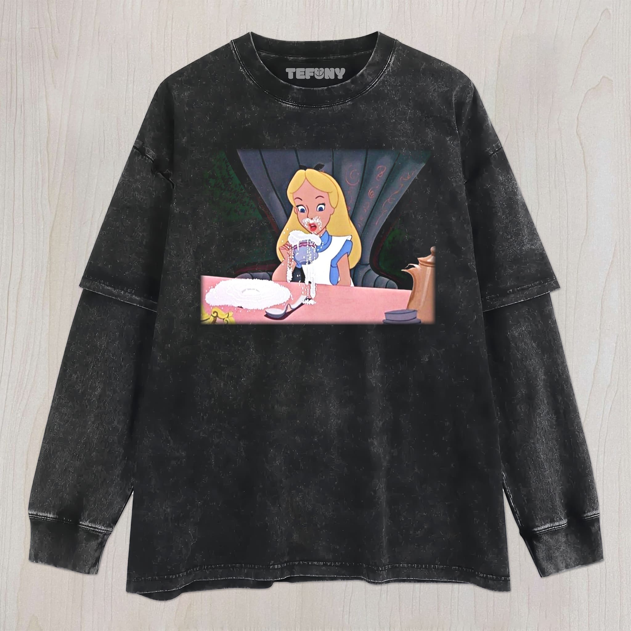 ALICE IN WONDERLAND W UNISEX TEE, TANK TOP, LAYERED LS, SWEATSHIRT & HOODIE