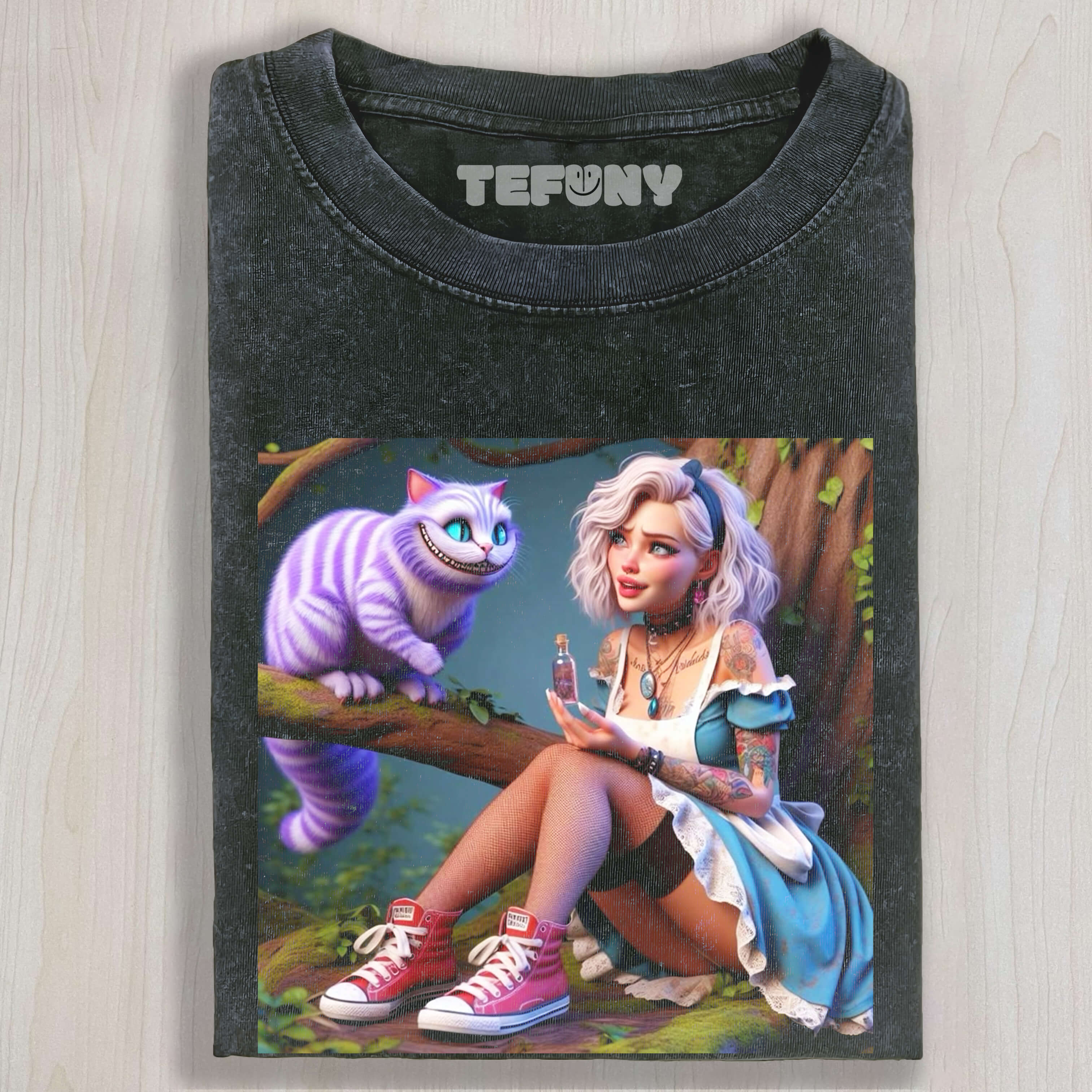 ALICE AND THE CHESHIRE CAT TEE & SWEAT & HOOD