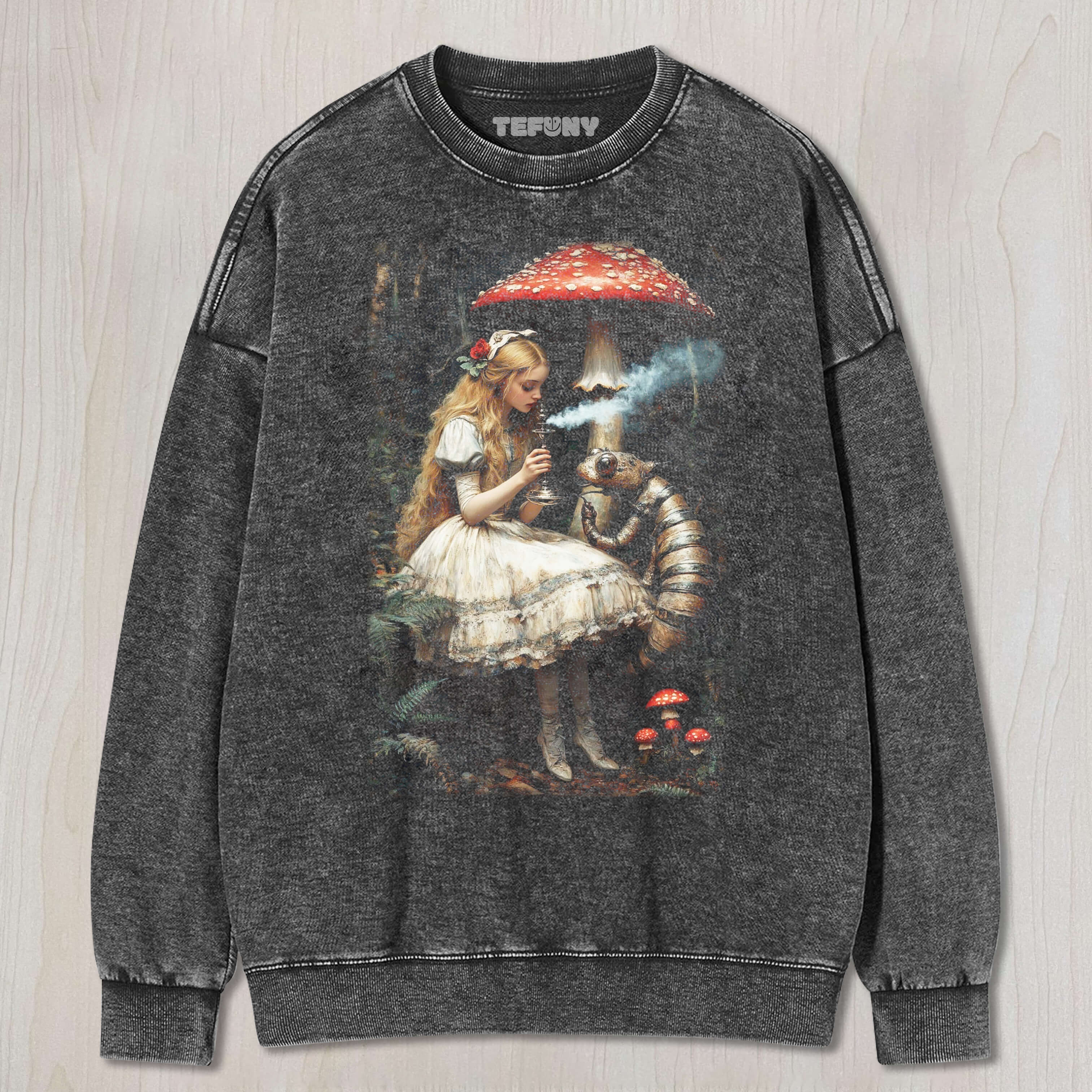 ALICE ENCOUNTERS THE CATERPILLAR TEE & SWEAT & HOOD