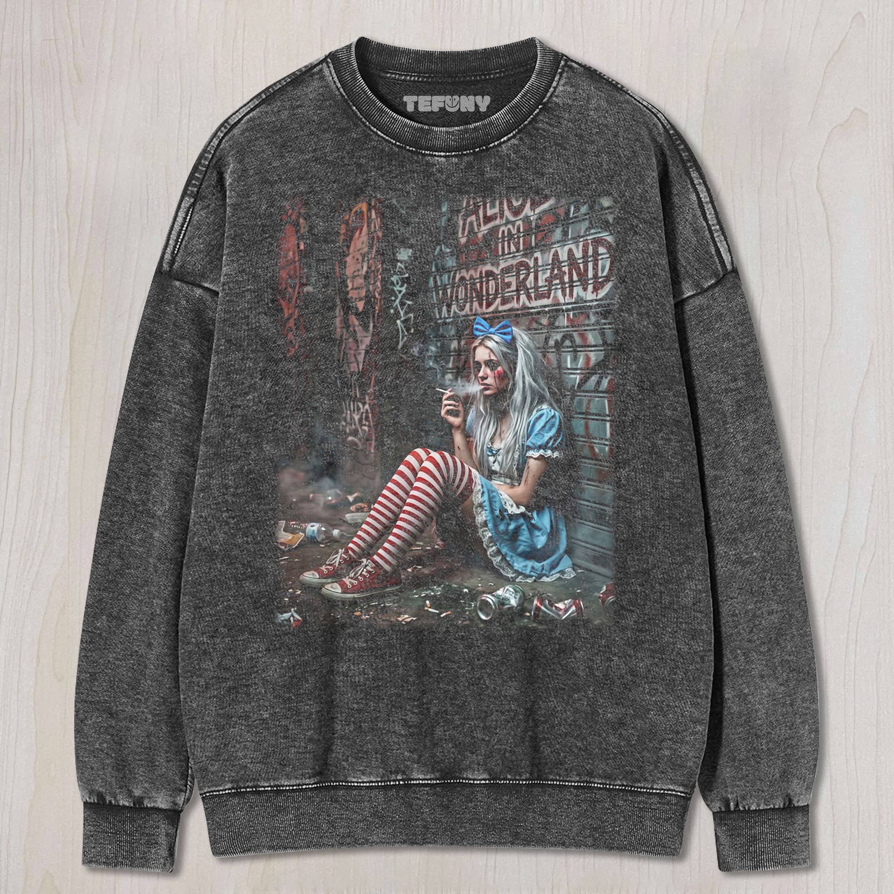 ALICE IN WONDERLAND N2 UNISEX TEE, TANK TOP, LAYERED LS, SWEATSHIRT & HOODIE