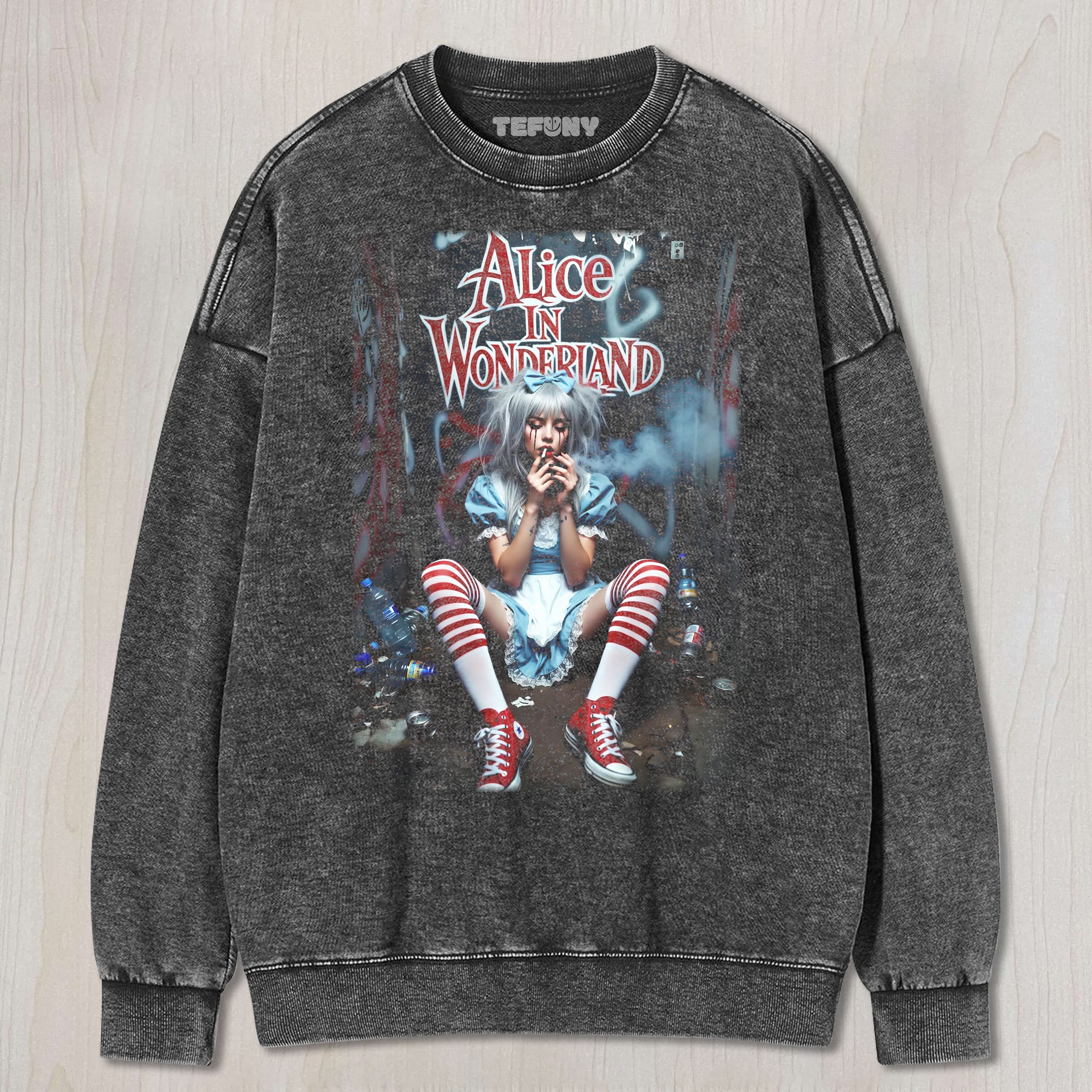 ALICE IN WONDERLAND N4 UNISEX TEE, TANK TOP, LAYERED LS, SWEATSHIRT & HOODIE