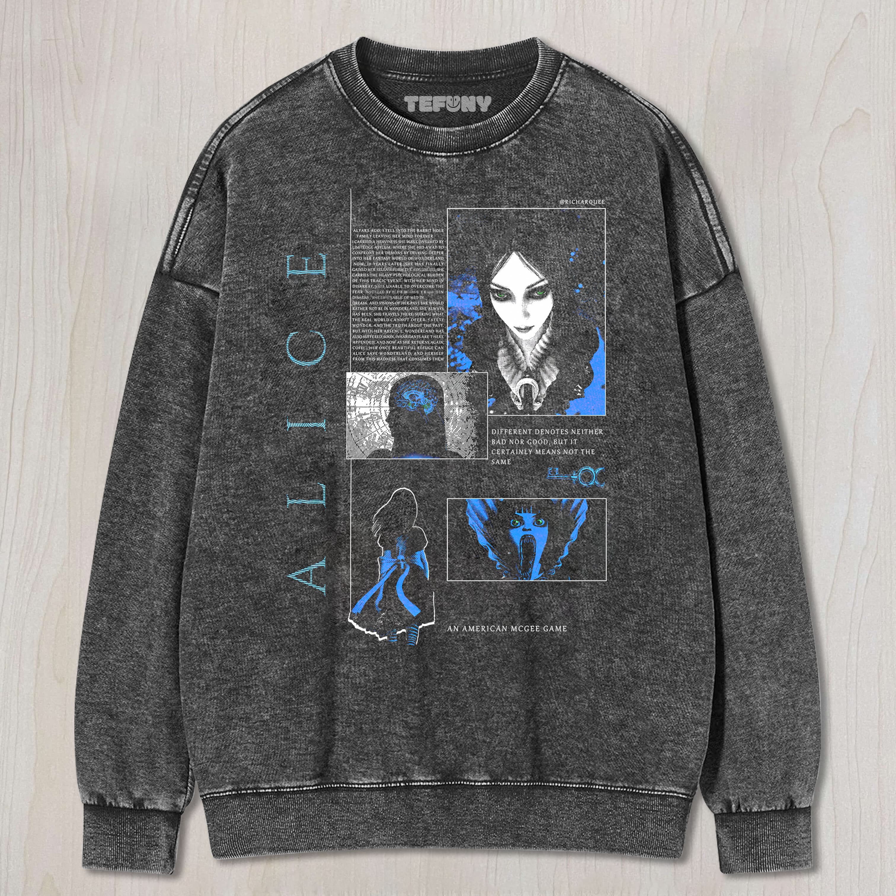 ALICE MADNESS RETURNS UNISEX TEE, TANK TOP, LAYERED LS, SWEATSHIRT & HOODIE
