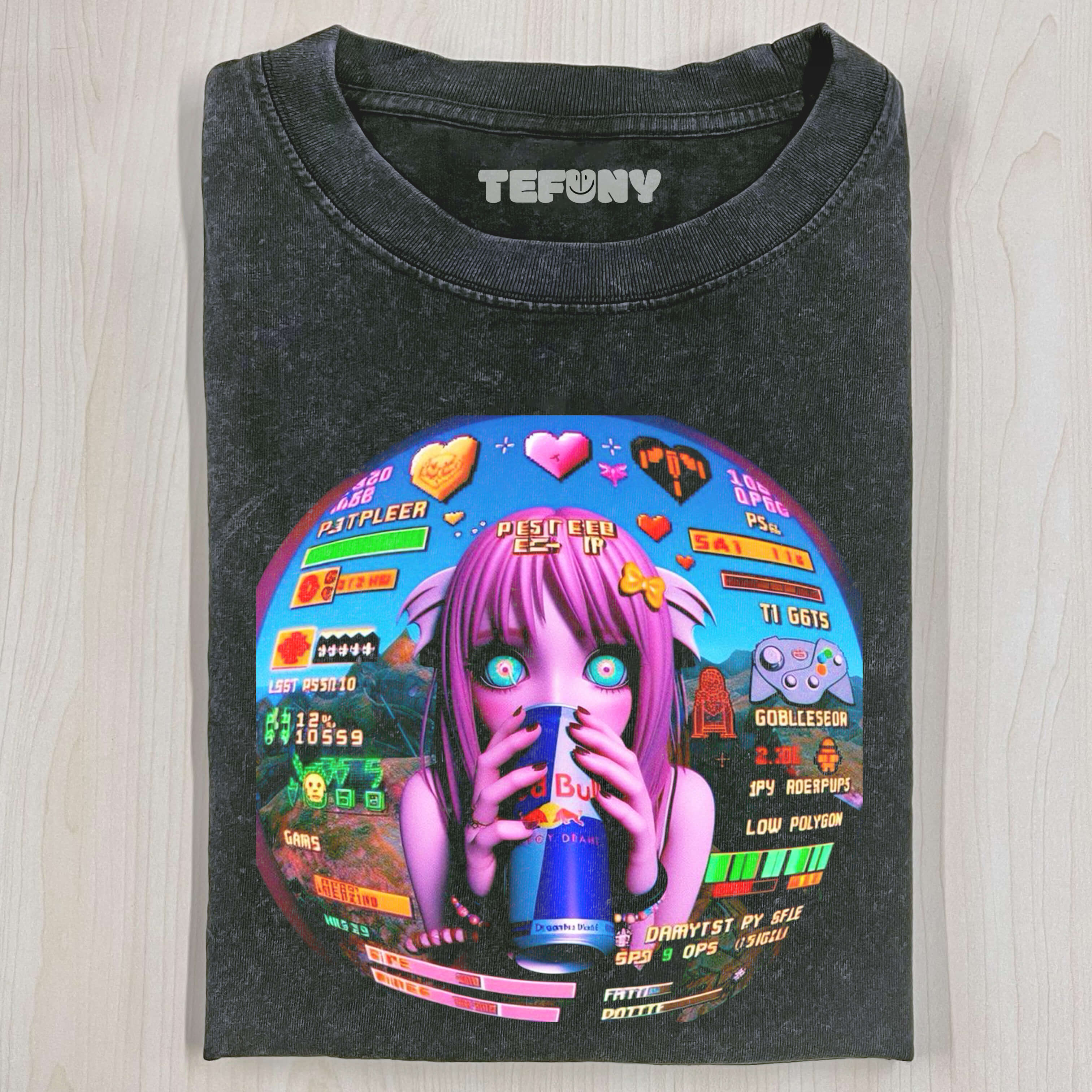 ANIME AND GAME EMOTICONS T-SHIRT