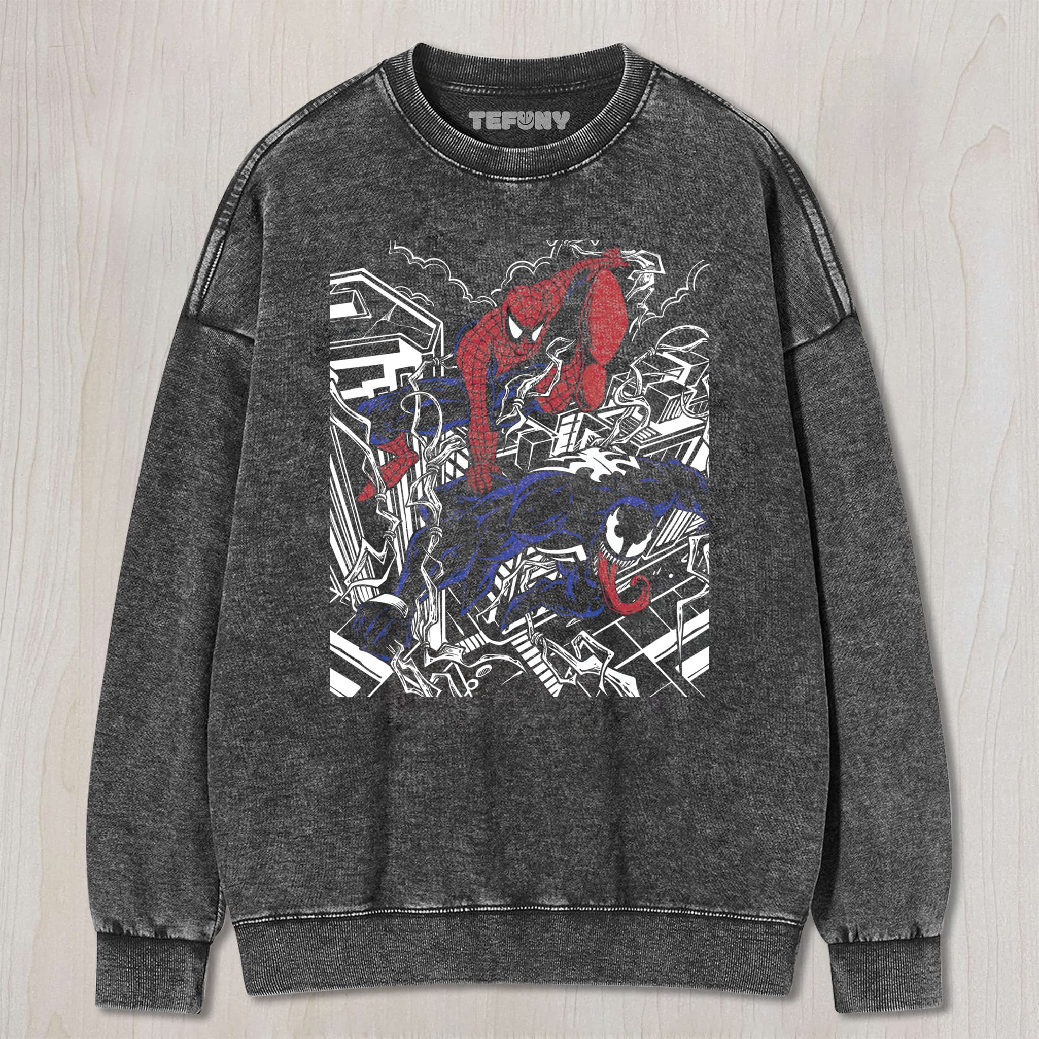 AOP SPIDERMAN VENOM UNISEX TEE, TANK TOP, LAYERED LS, SWEATSHIRT & HOODIE
