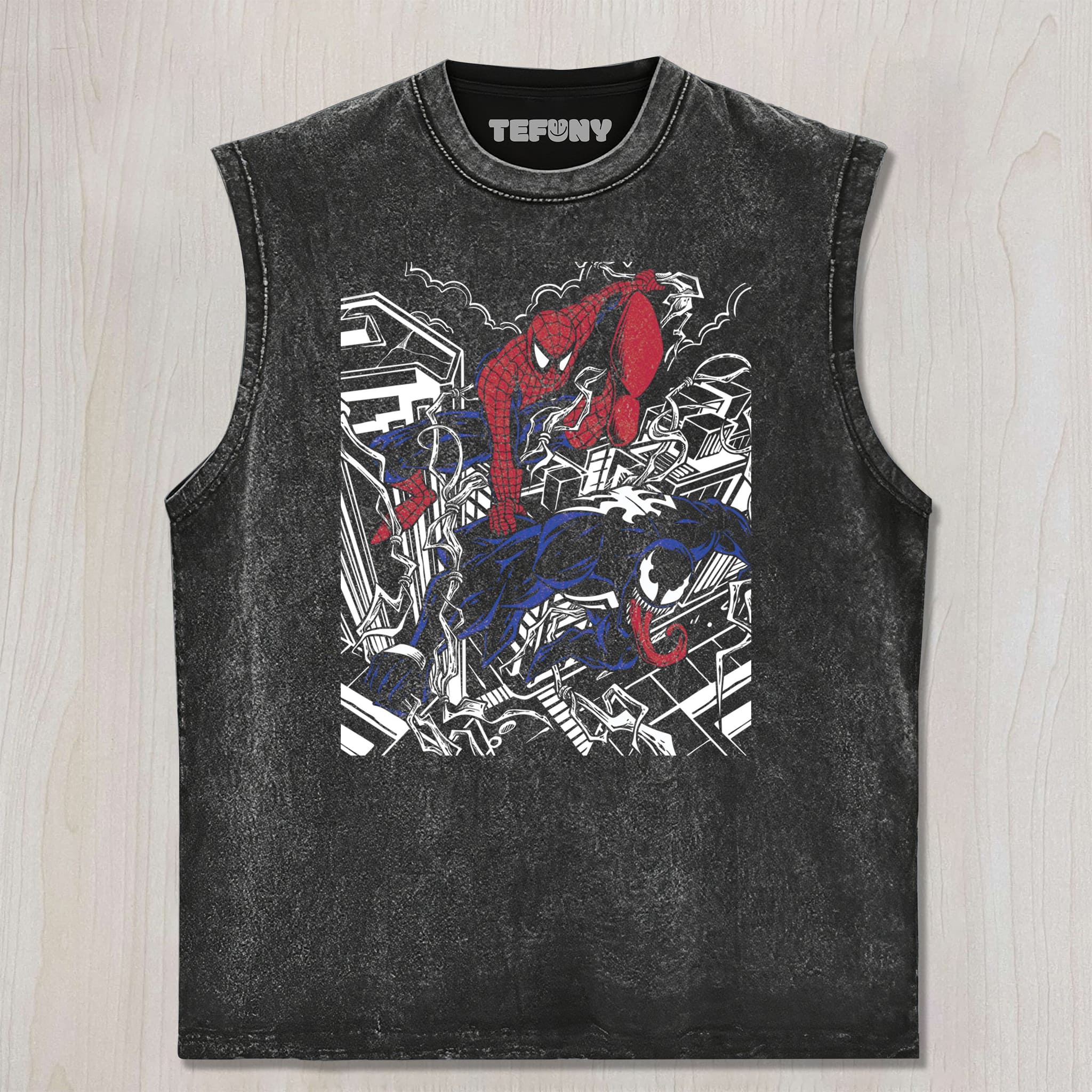 AOP SPIDERMAN VENOM UNISEX TEE, TANK TOP, LAYERED LS, SWEATSHIRT & HOODIE