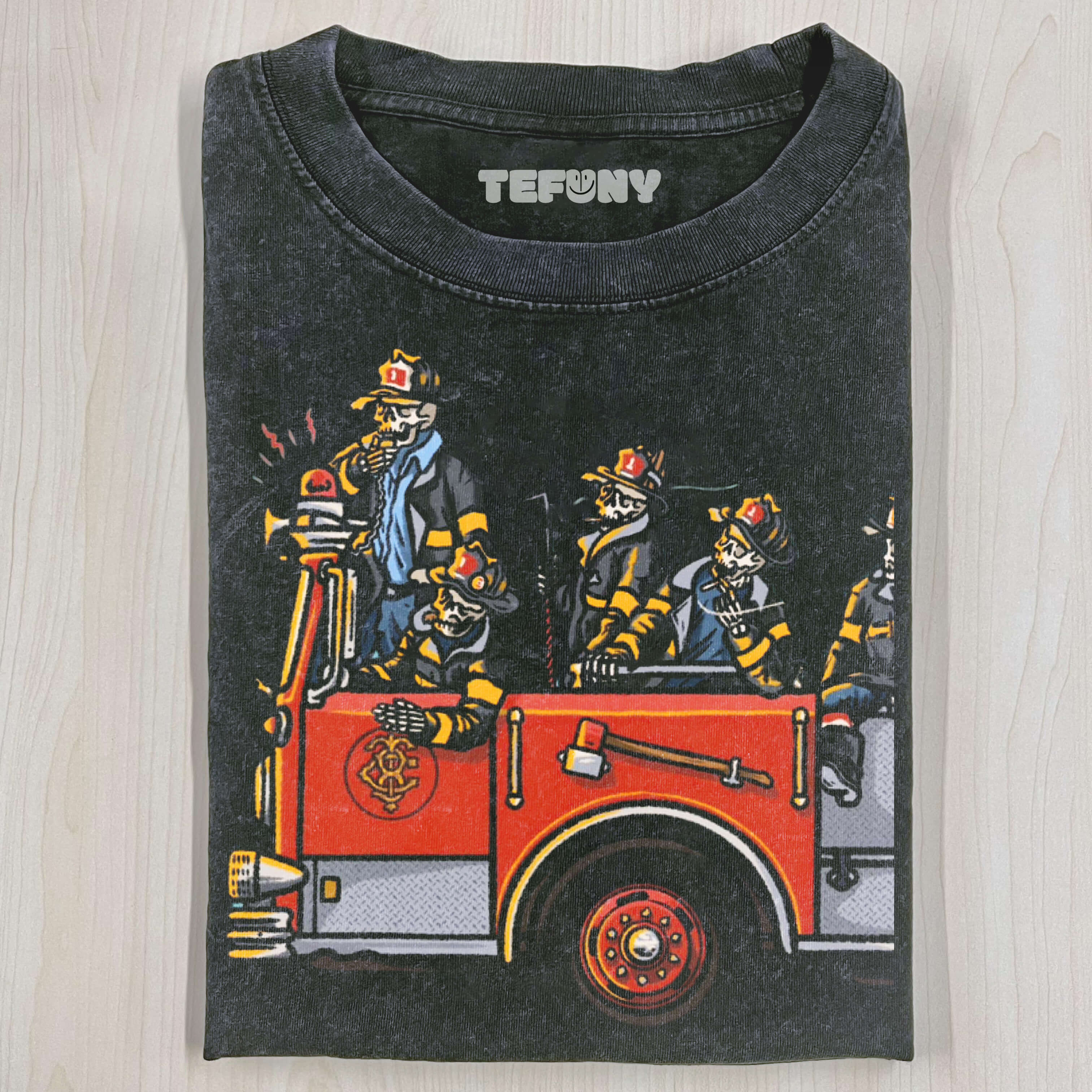 A GROUP OF FIREFIGHTERS T-SHIRT