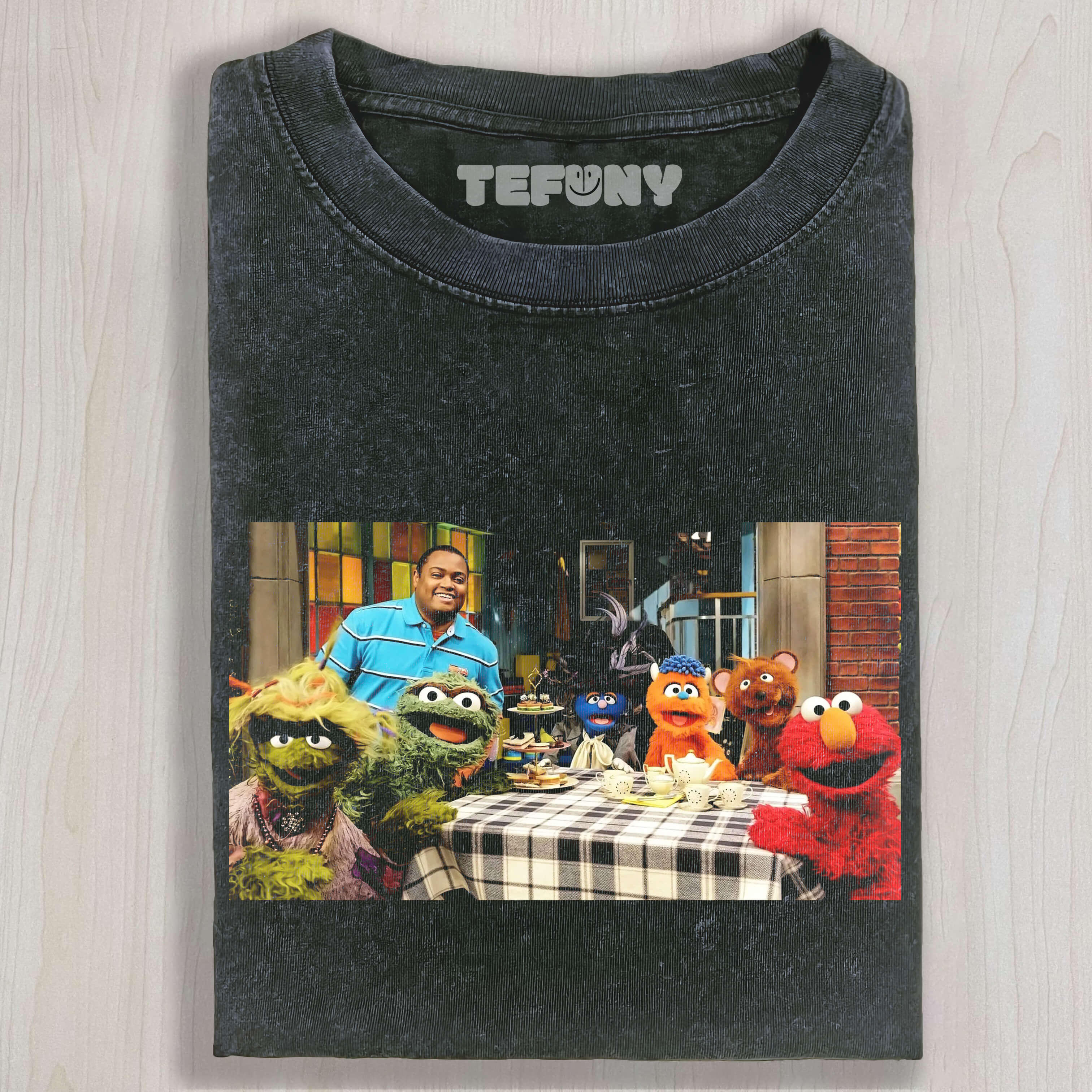 A TEA PARTY WAS HELD ON SESAME STREET T-SHIRT