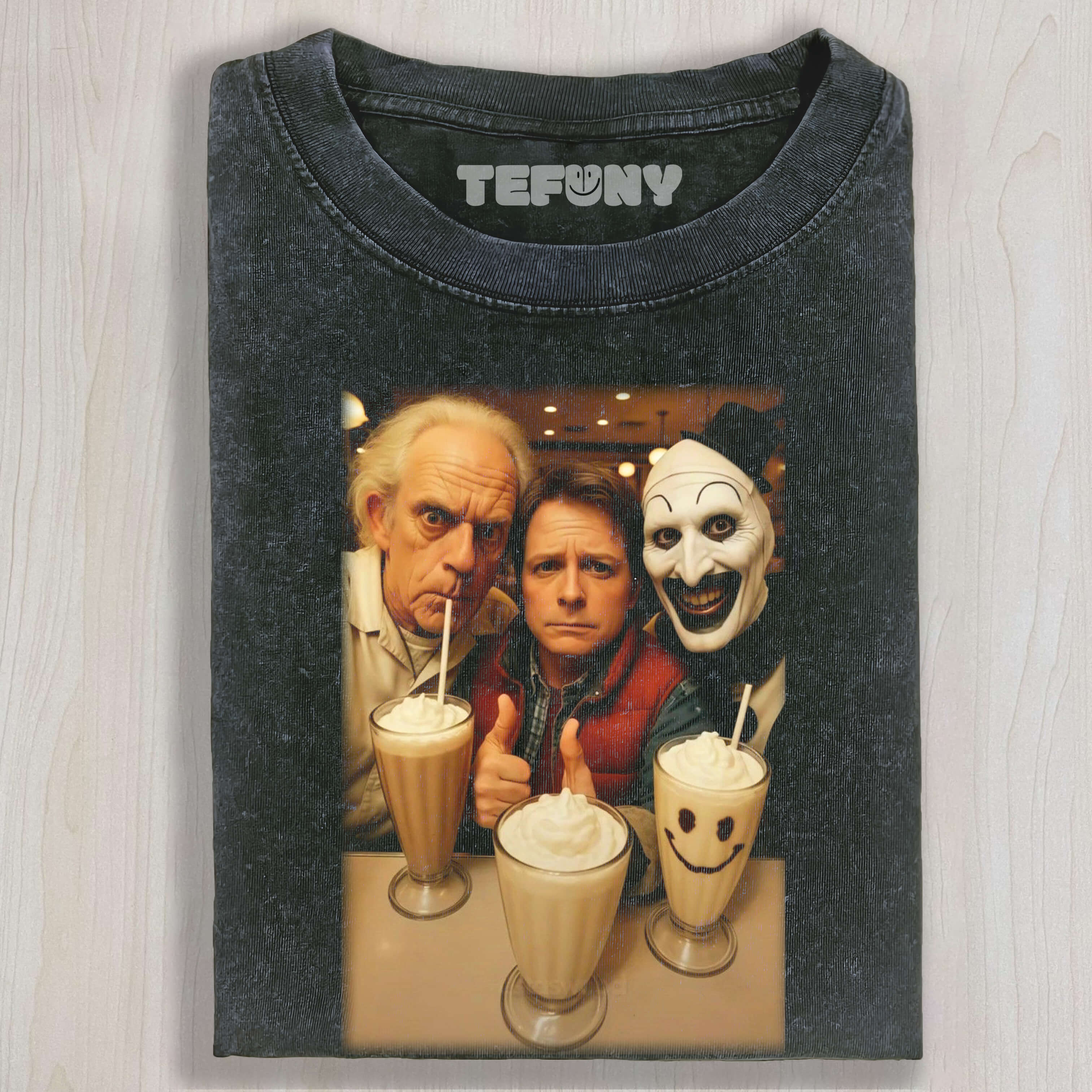 BACK TO THE FUTURE AND ART THE CLOWN TEE & SWEAT & HOOD