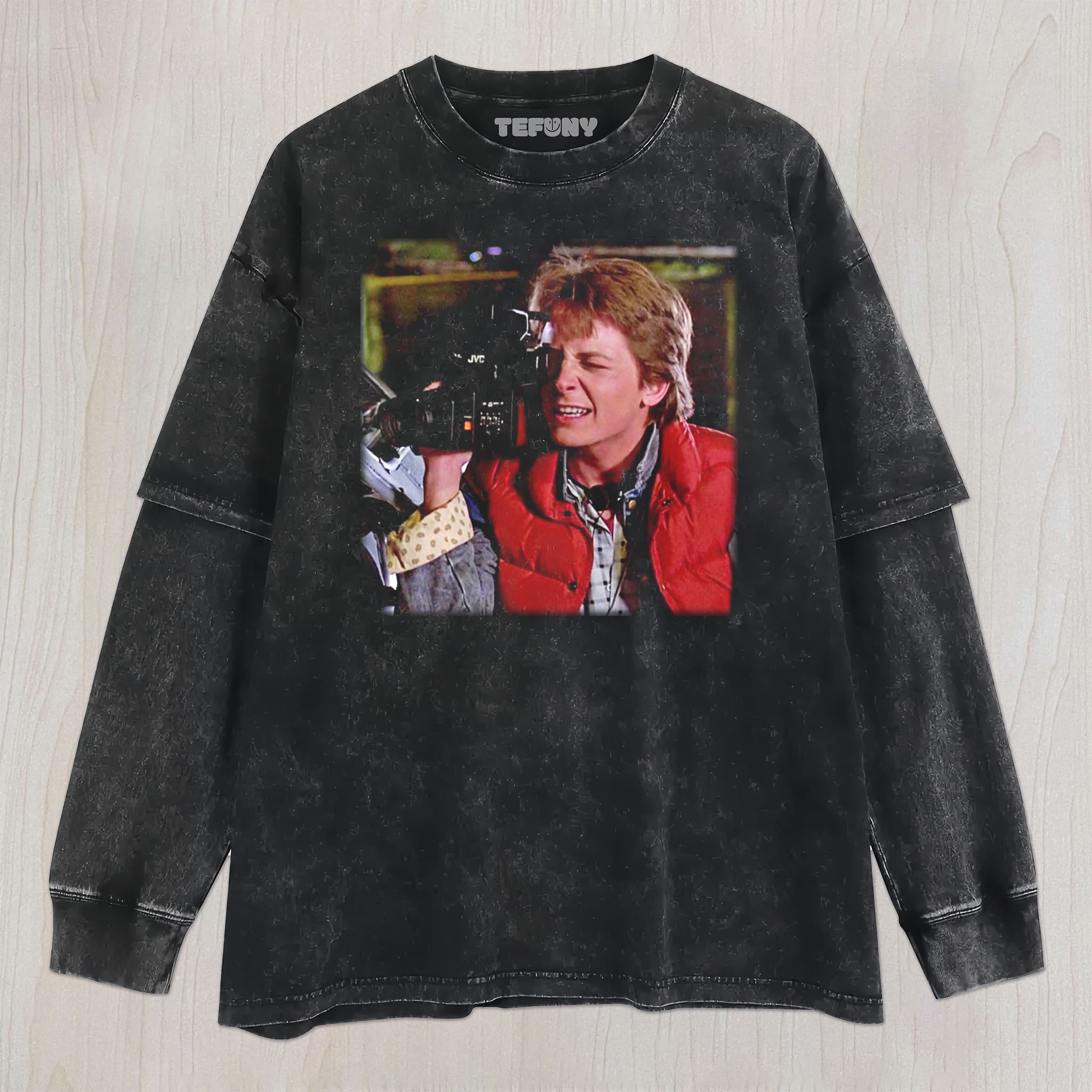 BACK TO THE FUTURE MARTY UNISEX TEE, TANK TOP, LAYERED LS, SWEATSHIRT & HOODIE