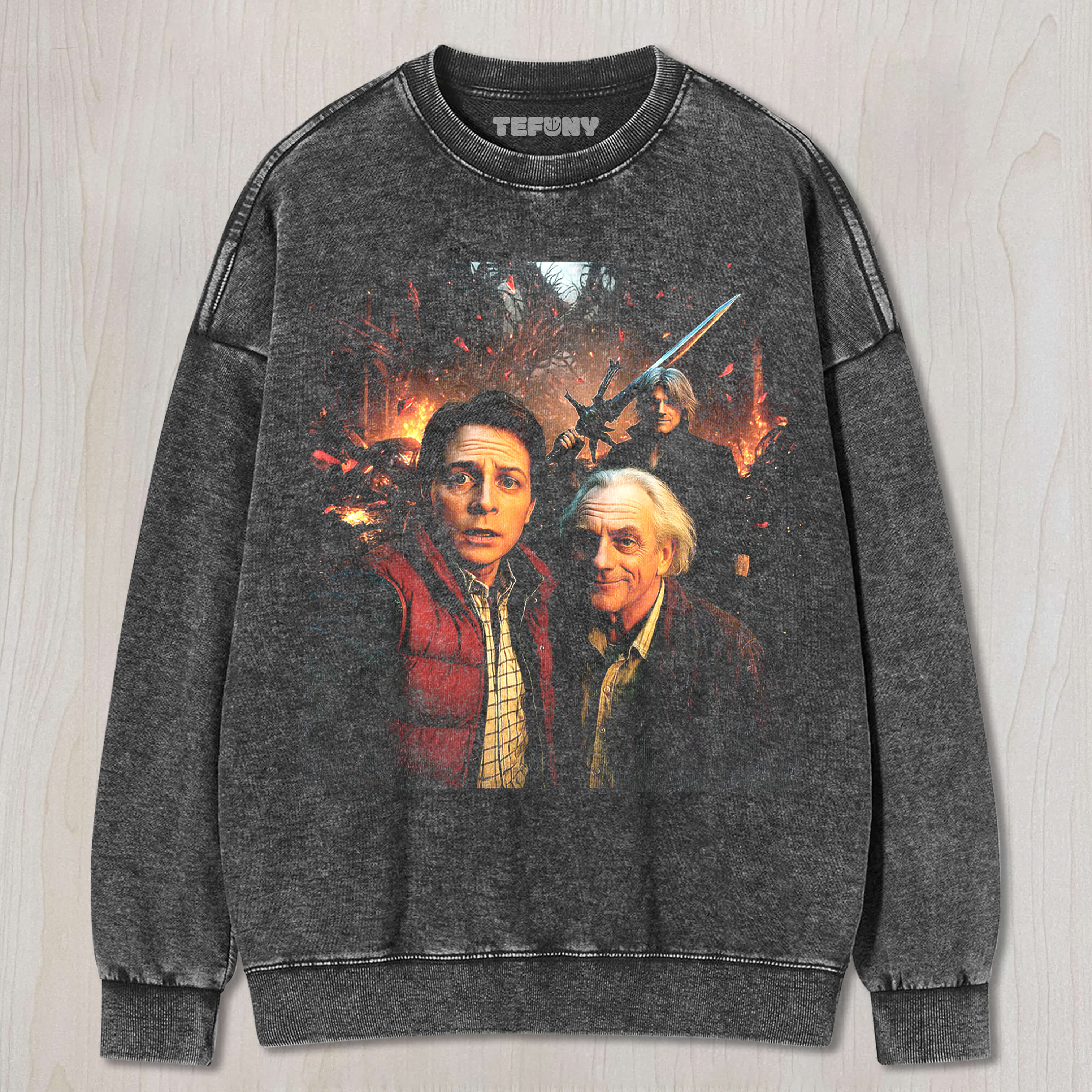 BACK TO THE FUTURE & DEVIL MAY CRY 5 T-SHIRT