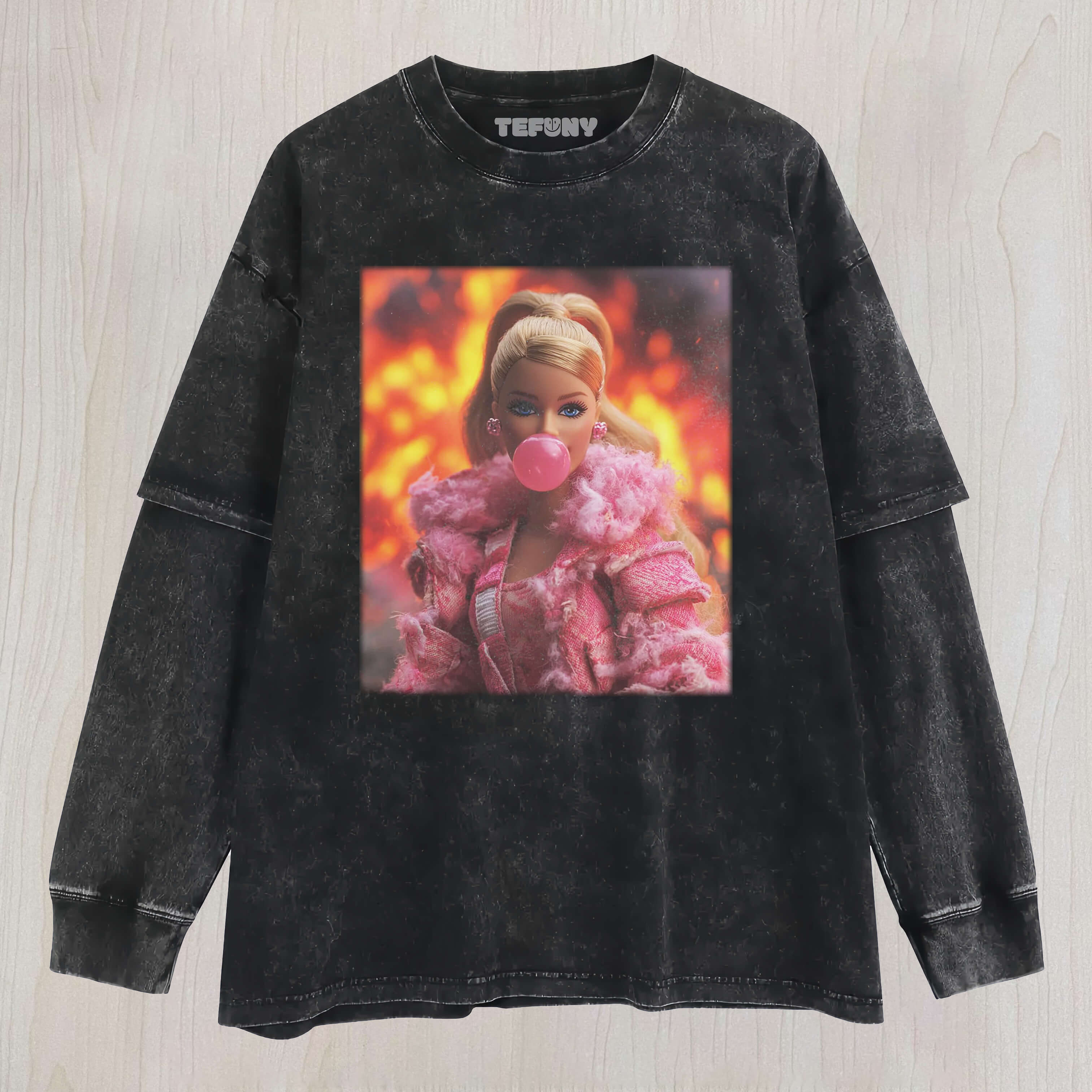 BARBIE GIRL MEME V8 LAYERED LONG SLEEVE
