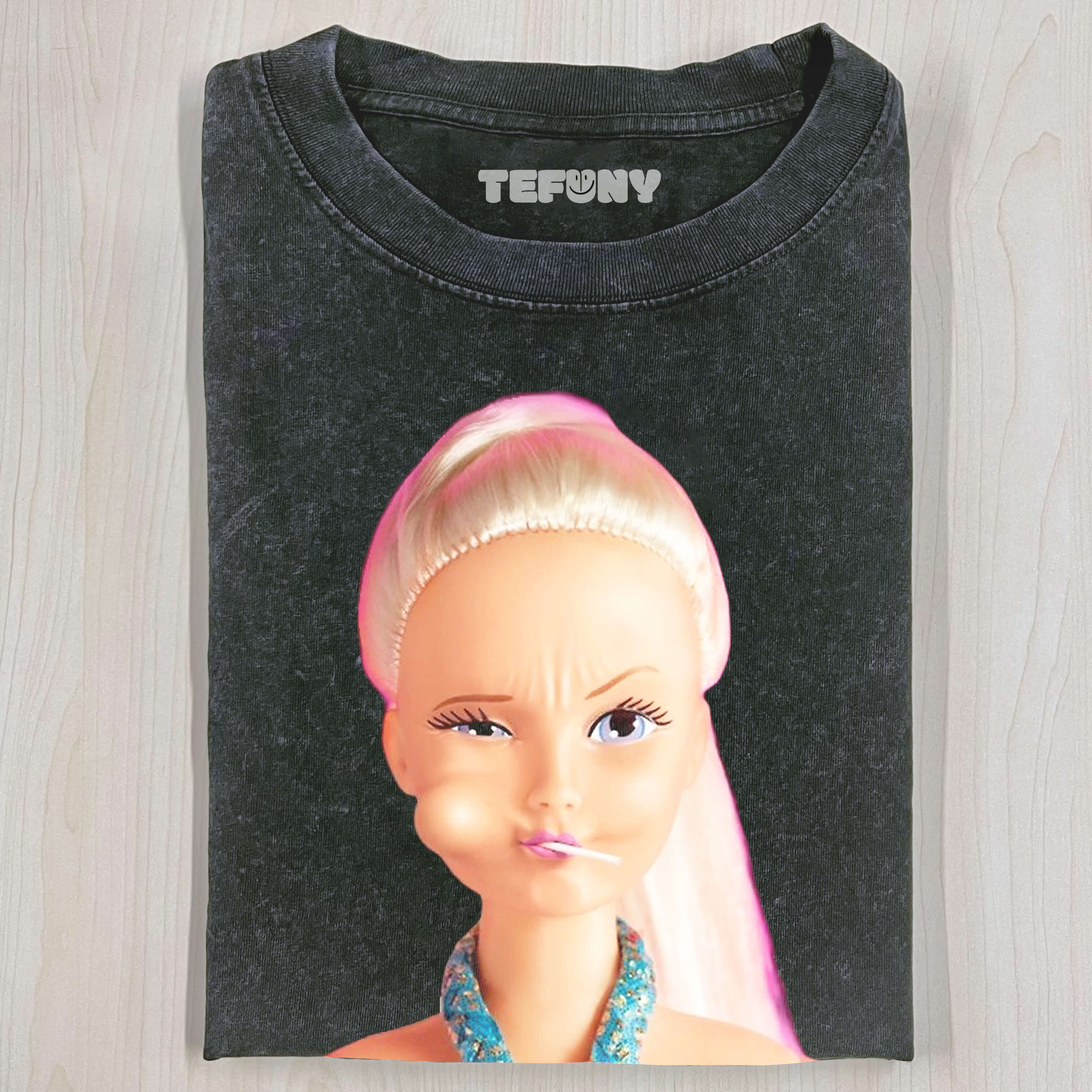 BARBIE EATING A LOLLIPOP T-SHIRT