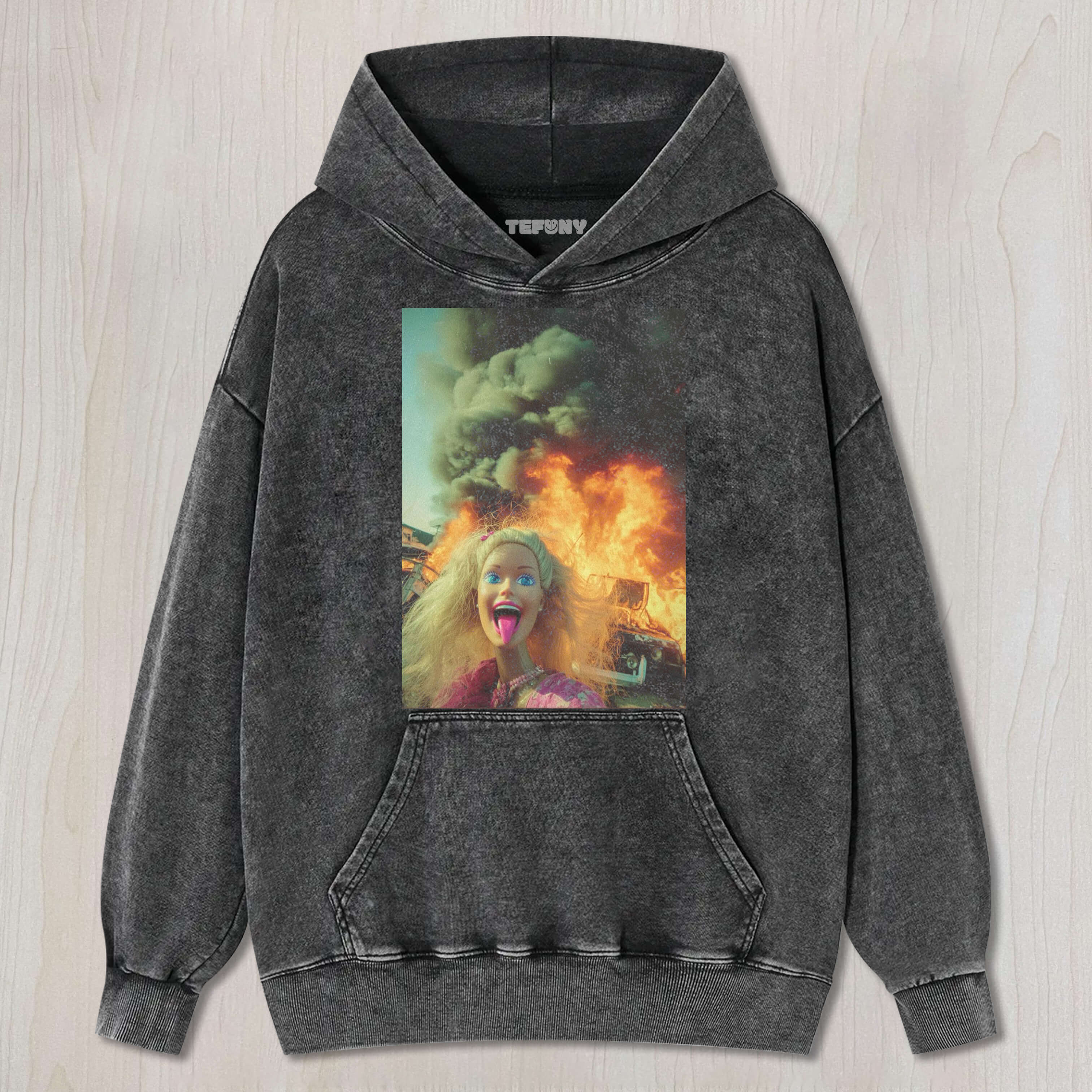 BARBIE EXPLODING CAR TEE & SWEAT & HOOD