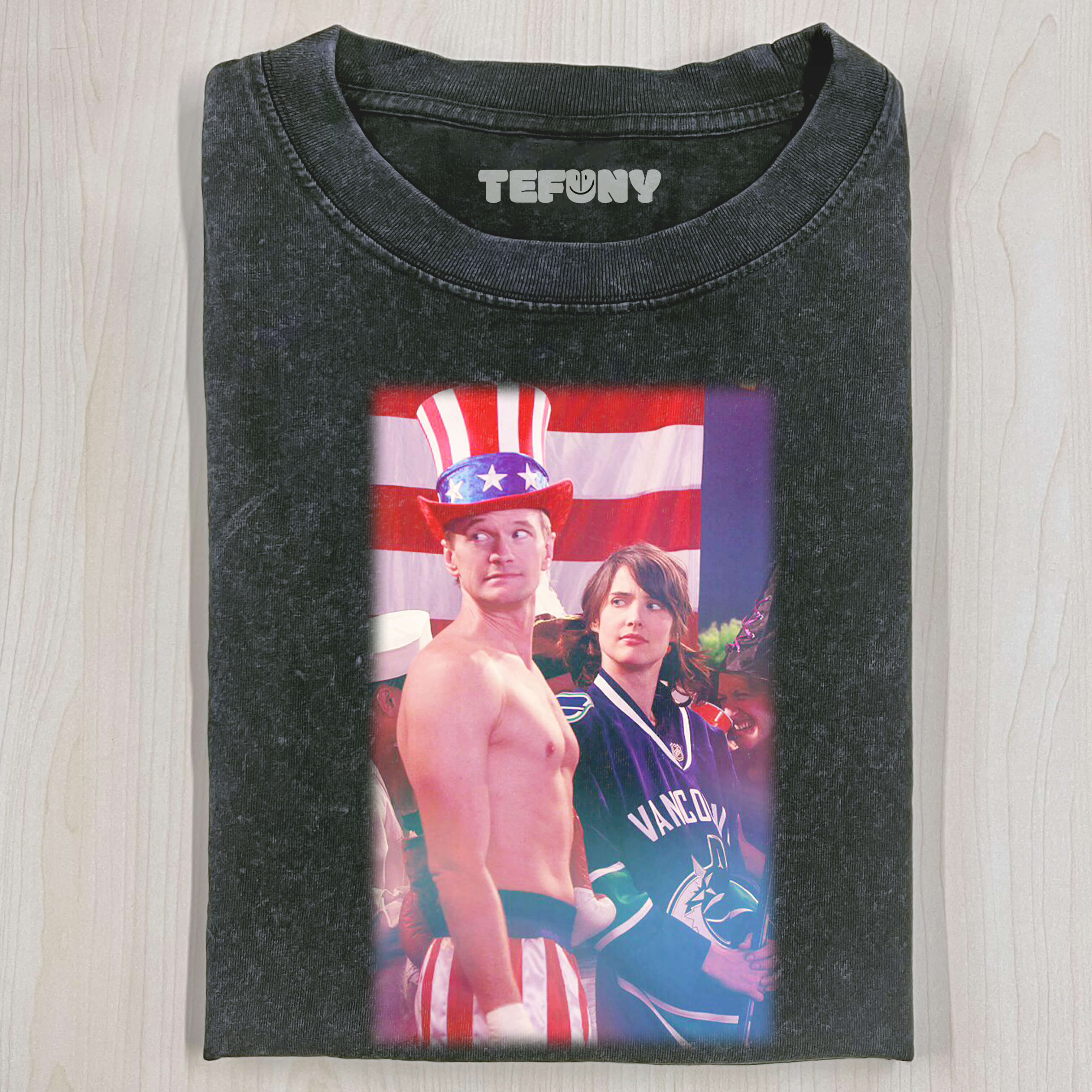 BARNEY STINSON HAS NO CLOTHES ON T-SHIRT