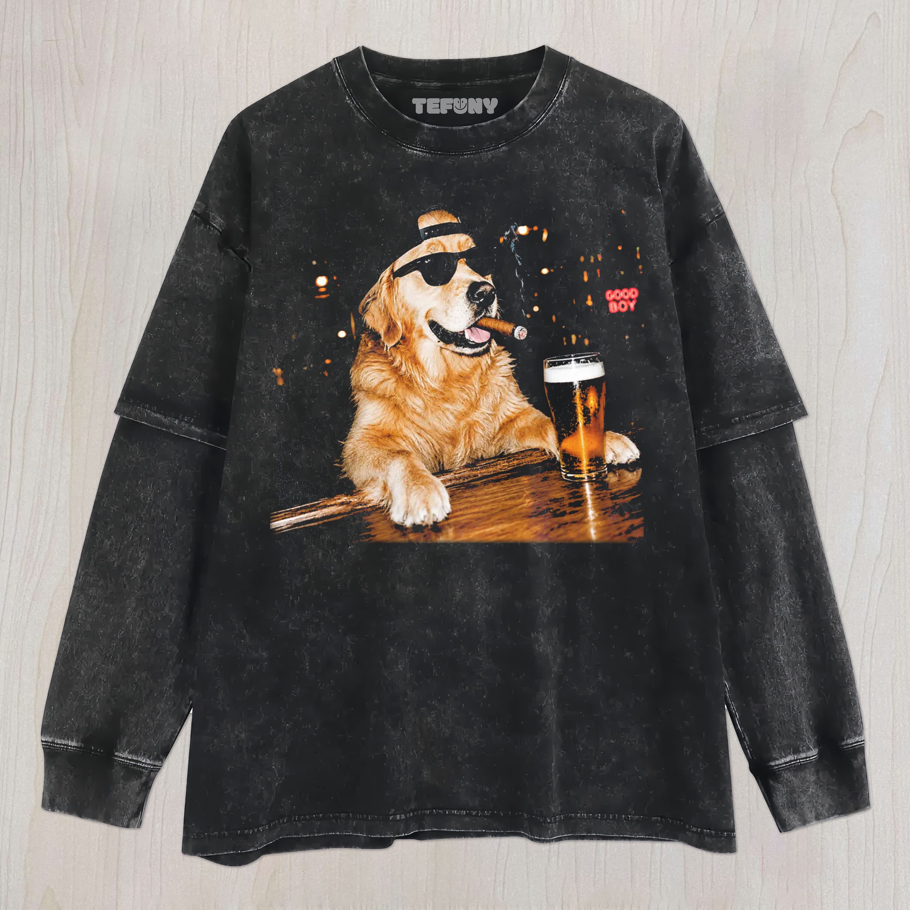 BAR DOG MEME UNISEX TEE, TANK TOP, LAYERED LS, SWEATSHIRT & HOODIE