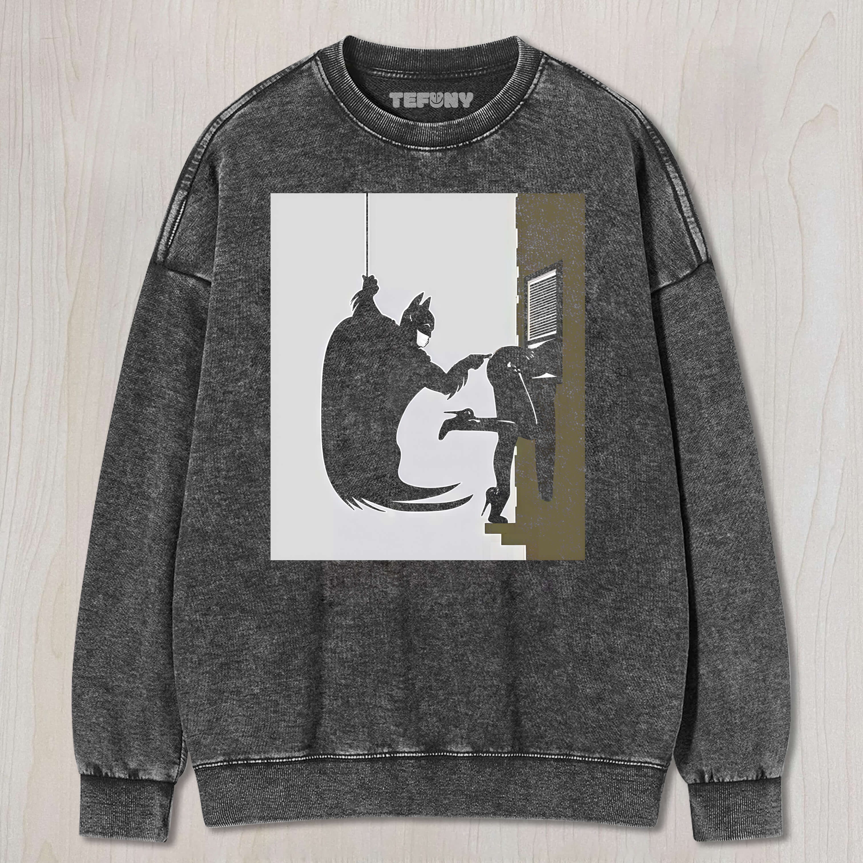 BATMAN POKES CATWOMAN T-SHIRT