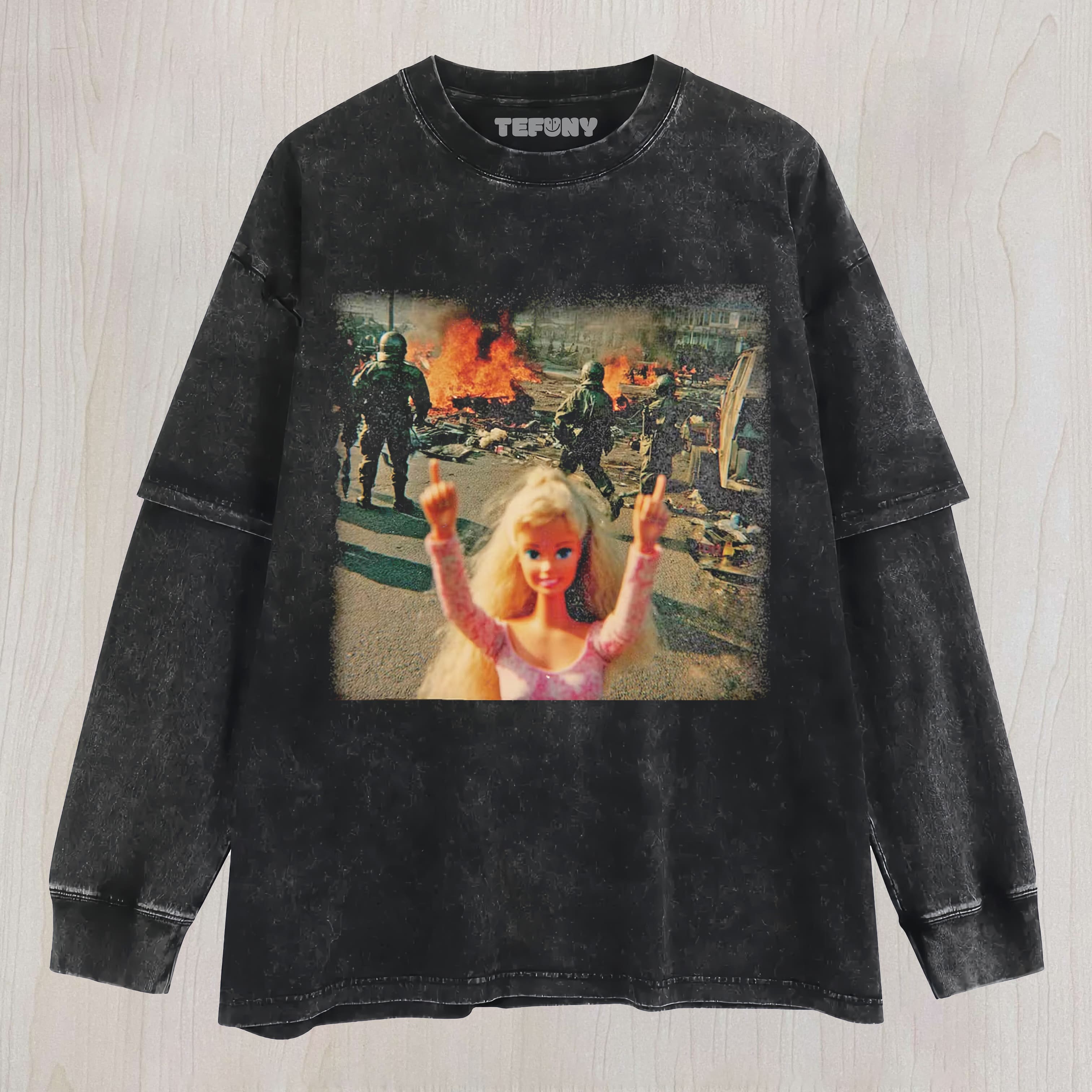 BATTLEFIELD DOLL FACE UNISEX TEE, TANK TOP, LAYERED LS, SWEATSHIRT & HOODIE