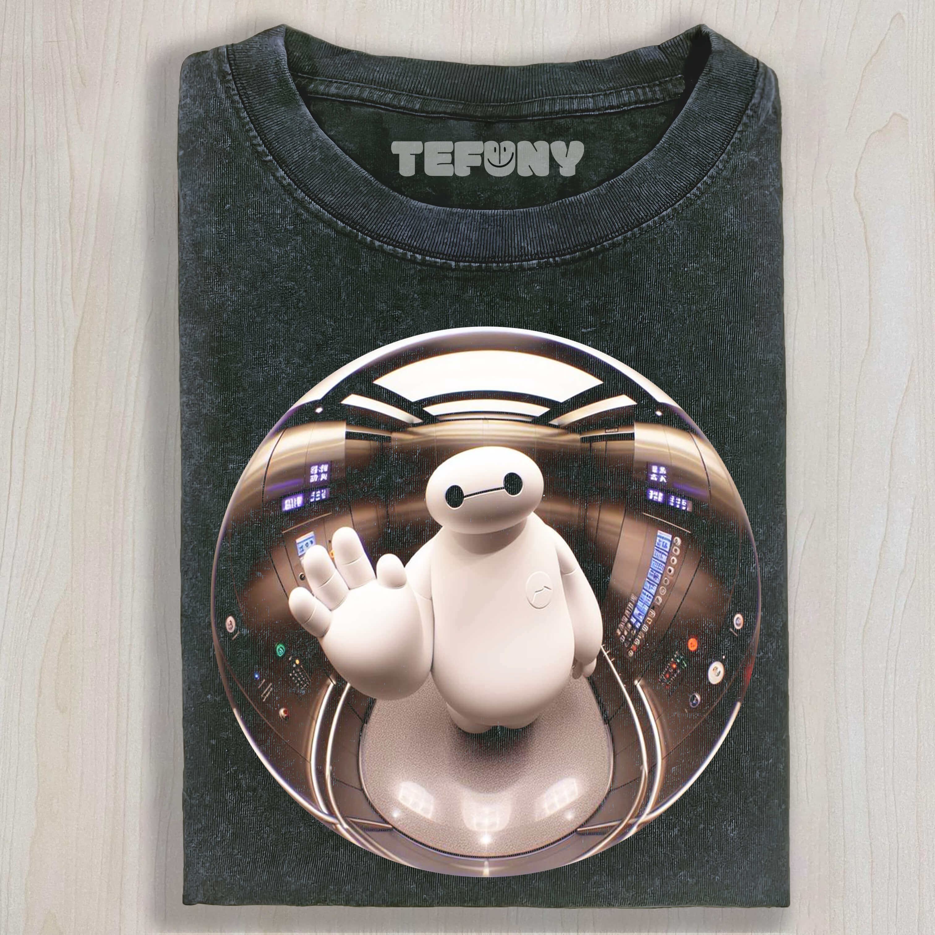 BAYMAX UNDER A FISHEYE LENS T-SHIRT