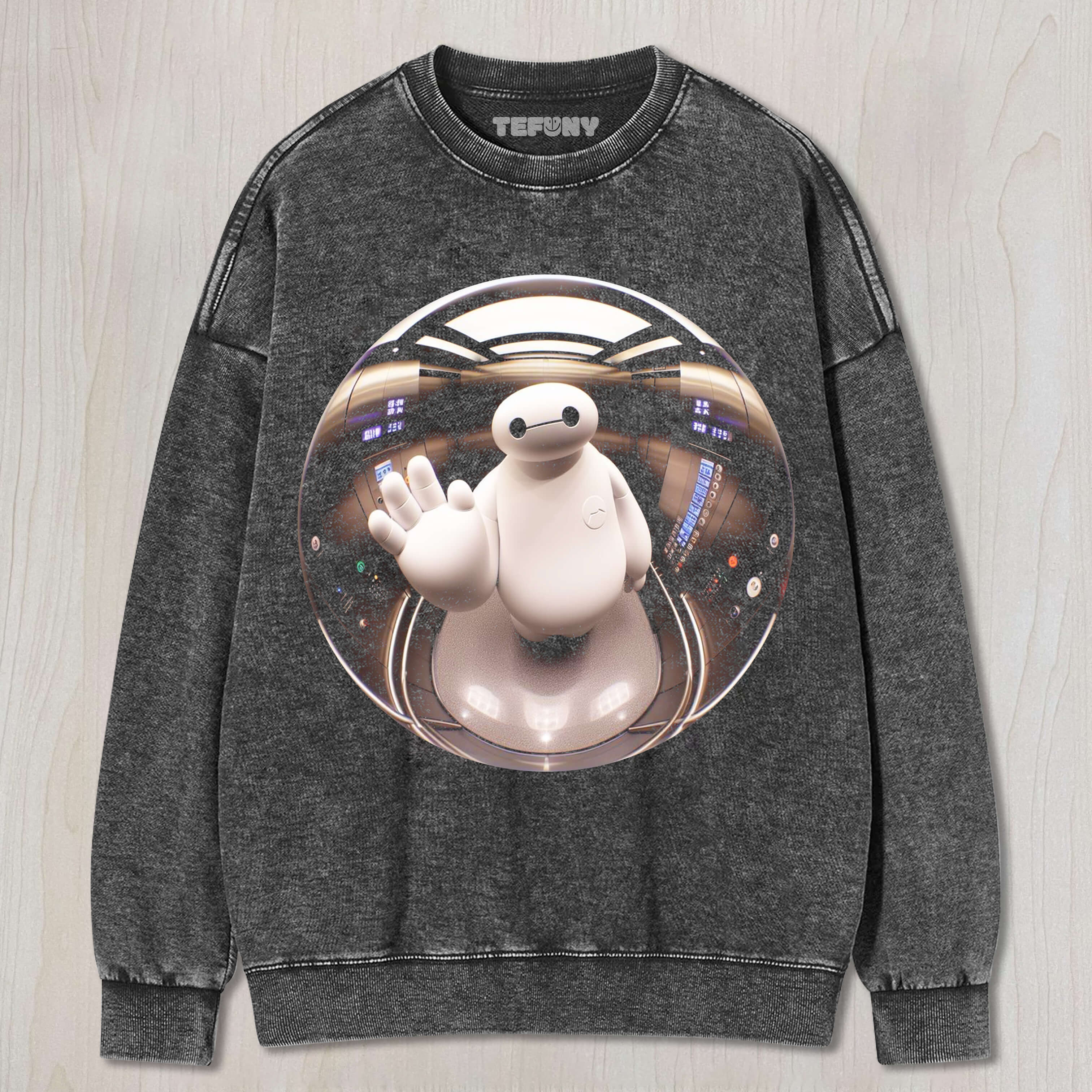BAYMAX UNDER A FISHEYE LENS T-SHIRT