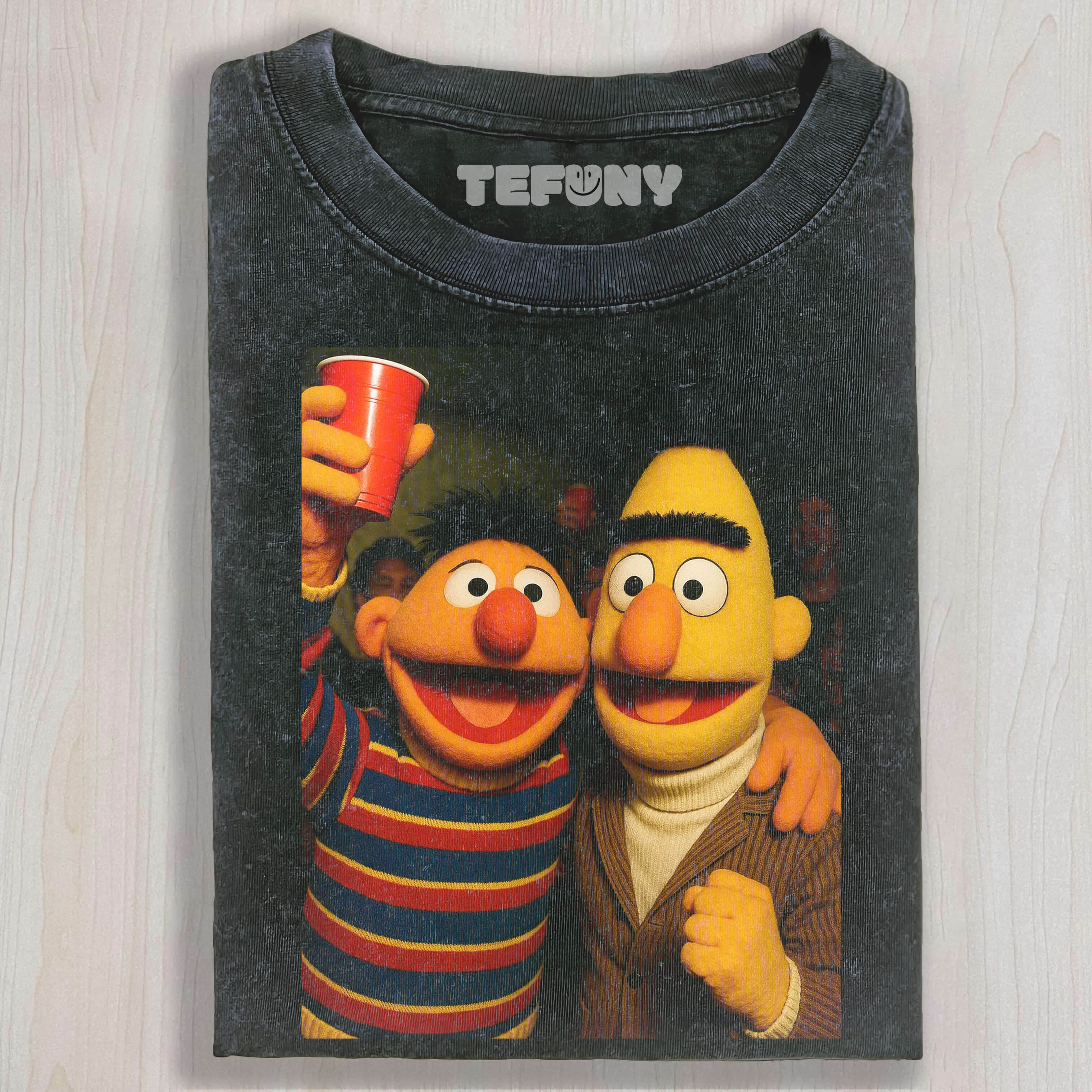 BERT AND ERNIE DRINKING T-SHI RT