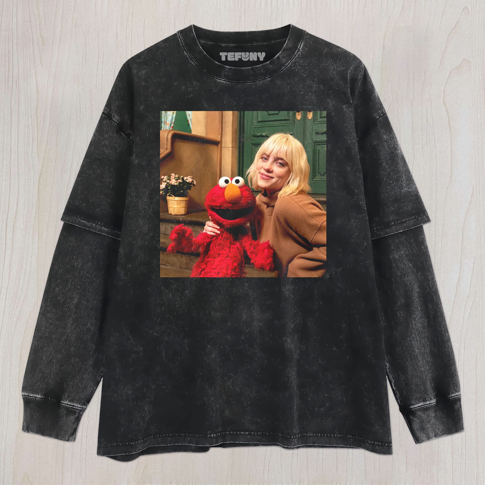 BILLIE EILISH & ELMO UNISEX TEE, TANK TOP, LAYERED LS, SWEATSHIRT & HOODIE