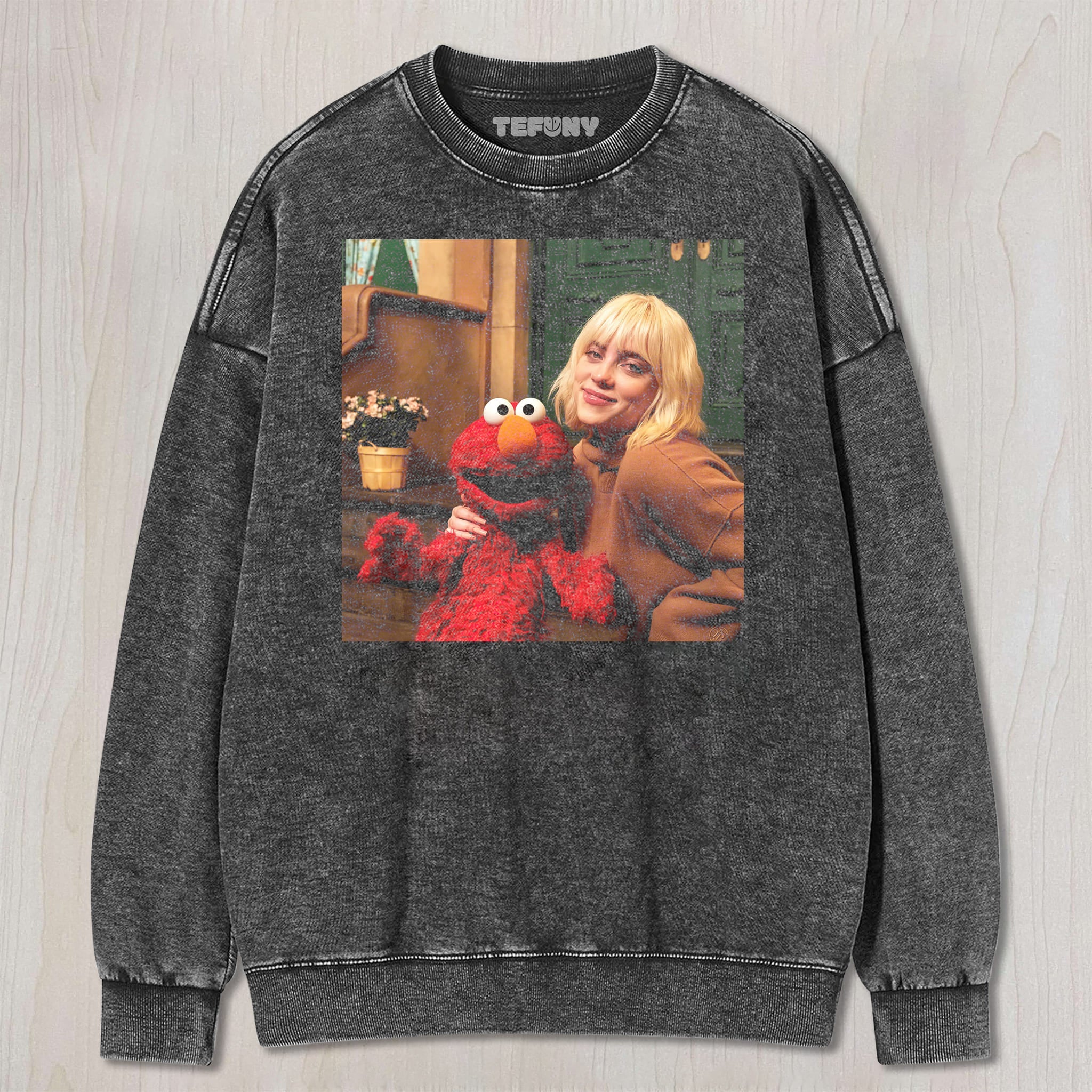 BILLIE EILISH & ELMO UNISEX TEE, TANK TOP, LAYERED LS, SWEATSHIRT & HOODIE