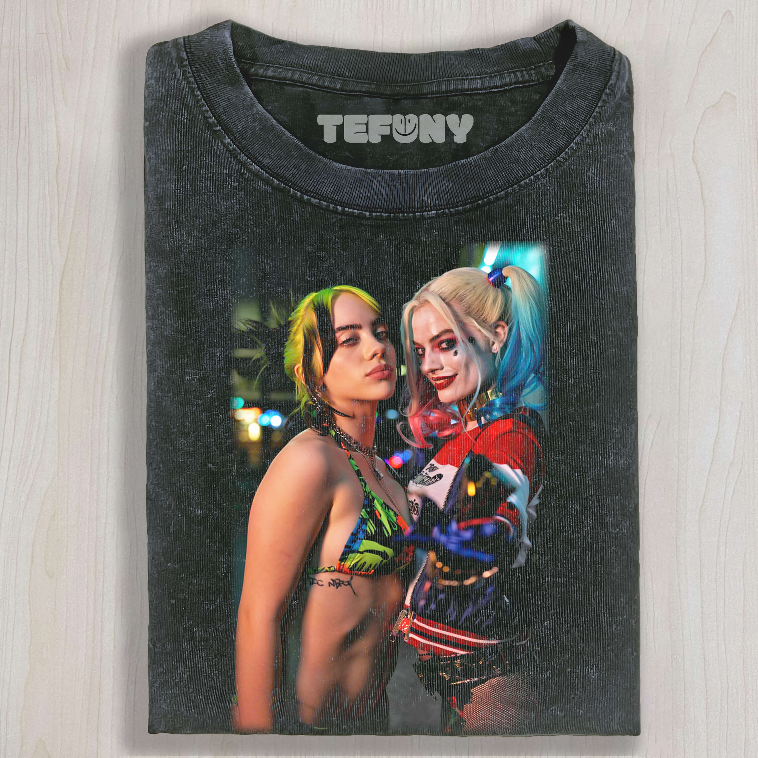 BILLIE EILISH AND HARLEY QUINN T-SHIRT