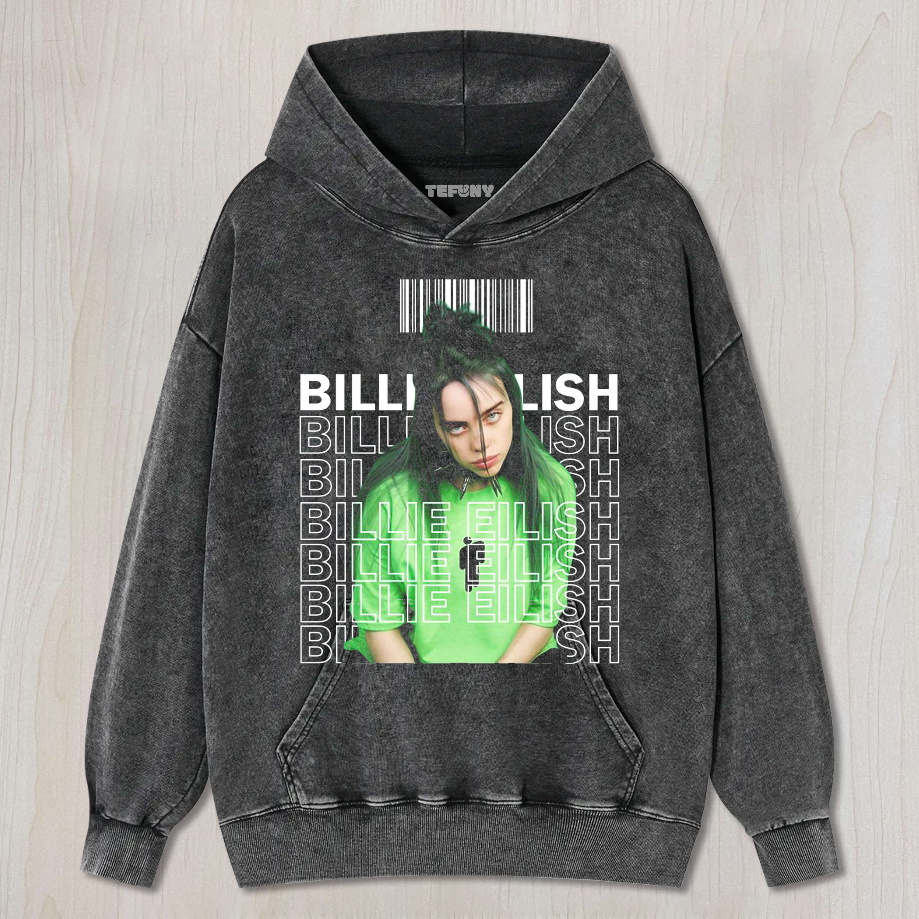 BILLIE EILISH IN GREEN T-SHIRT