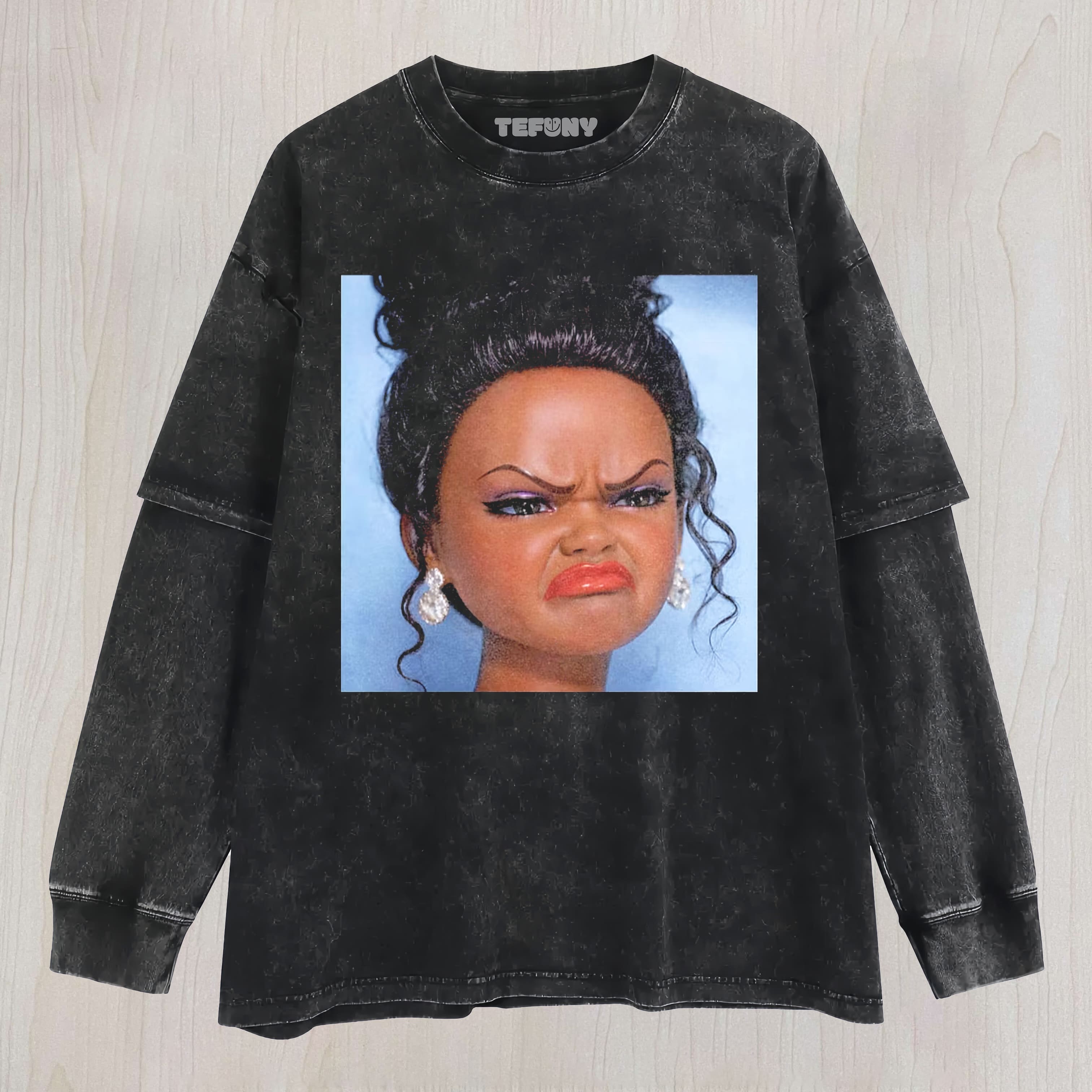 BLACK GIRL DOLL GIRLDISGUSTED MEME UNISEX TEE, TANK TOP, LAYERED LS, SWEATSHIRT & HOODIE