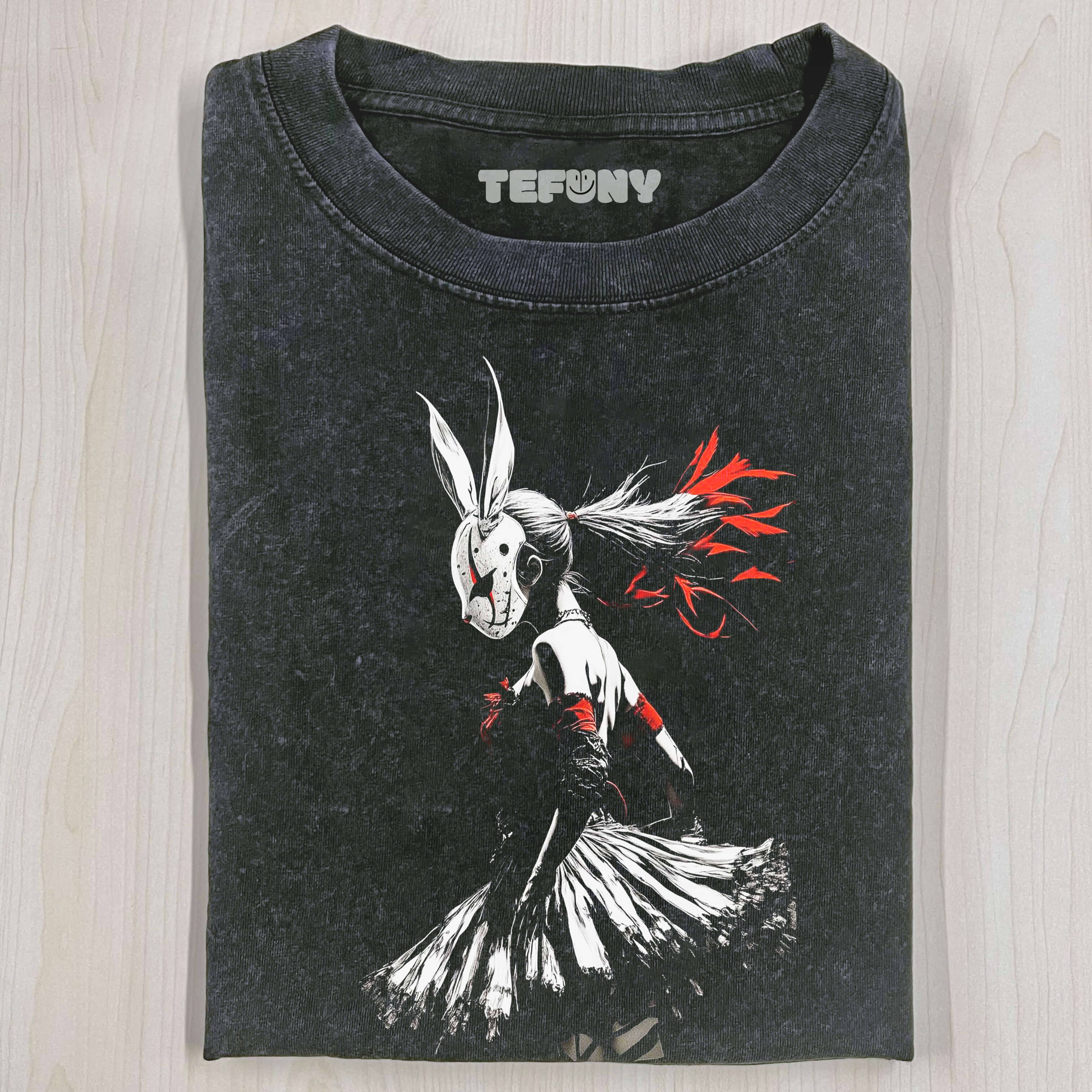BLACK RABBIT FEMALE T-SHIRT