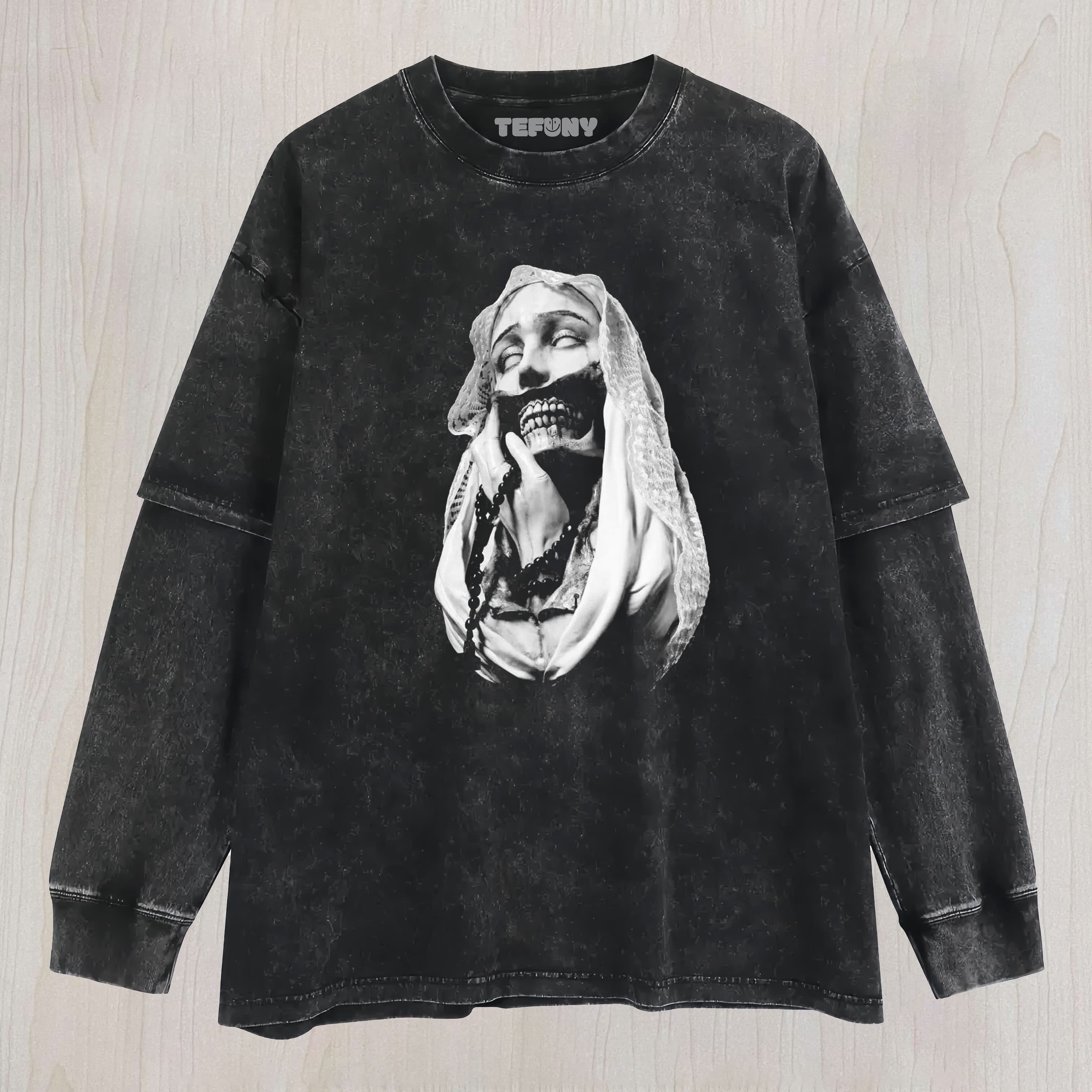 BLESSED IN SUFFERING LAYERED LONG SLEEVE