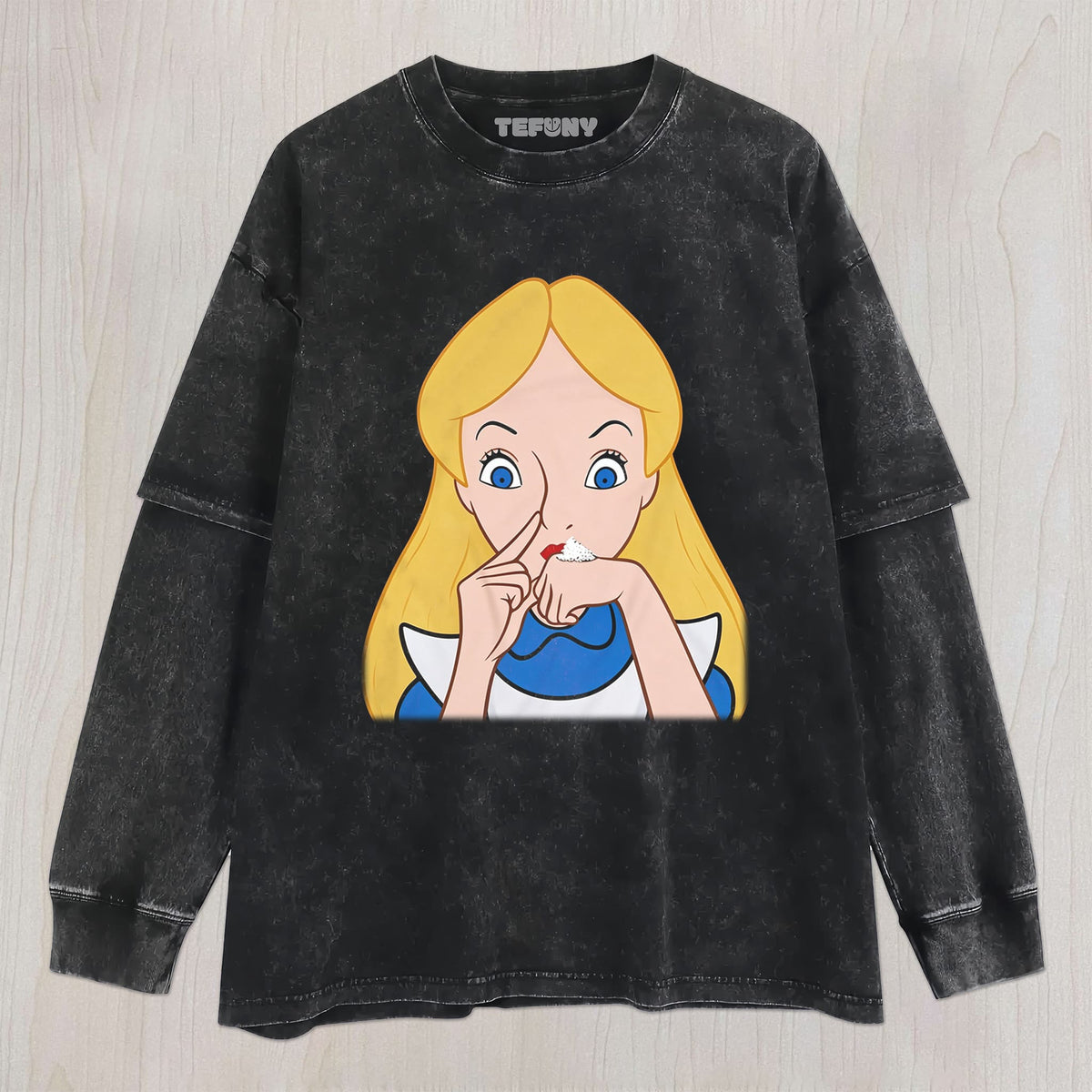 BLONDE GIRL AND POWDER UNISEX TEE, TANK TOP, LAYERED LS, SWEATSHIRT & HOODIE