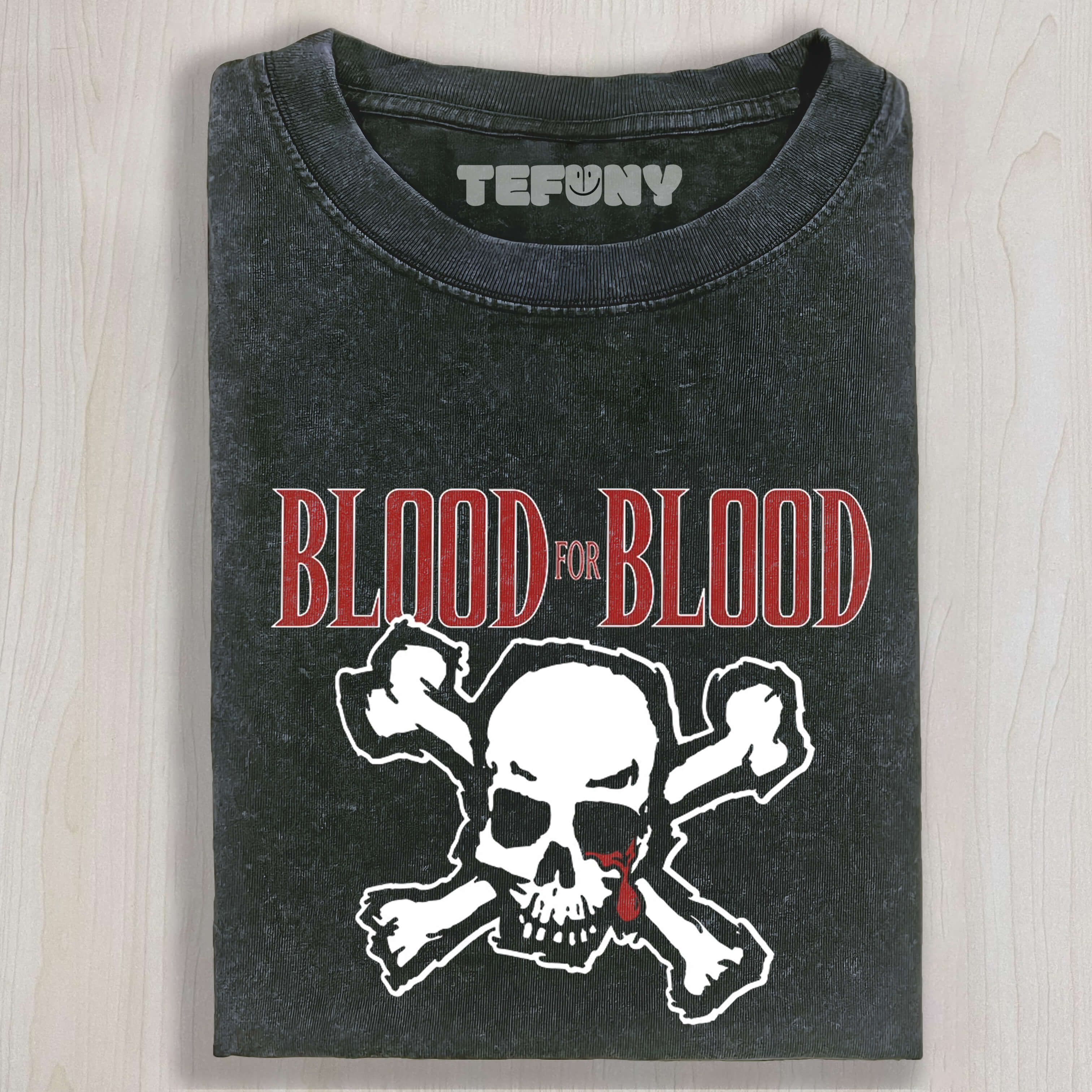 BLOOD FOR BLOOD SKULL TEE & SWEAT & HOOD