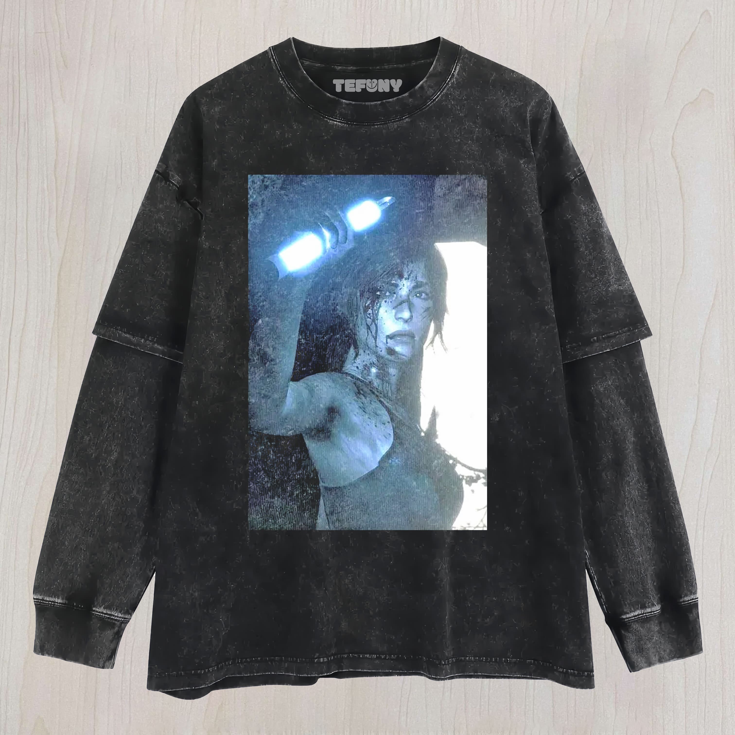 BLUE GLOW SURVIVALIS T UNISEX TEE, TANK TOP, LAYERED LS, SWEATSHIRT & HOODIE