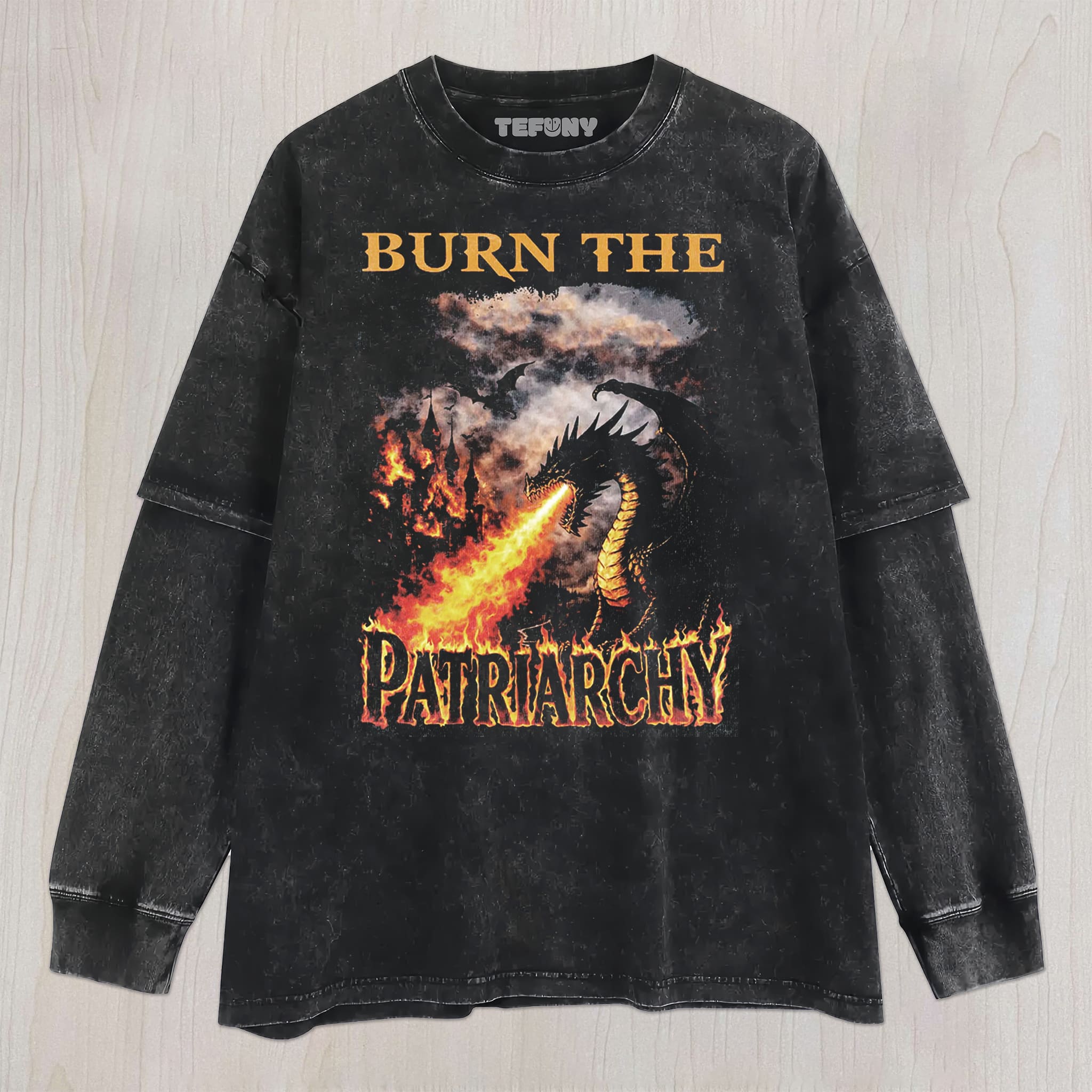 BURN THE PATRIARCHY UNISEX TEE, TANK TOP, LAYERED LS, SWEATSHIRT & HOODIE