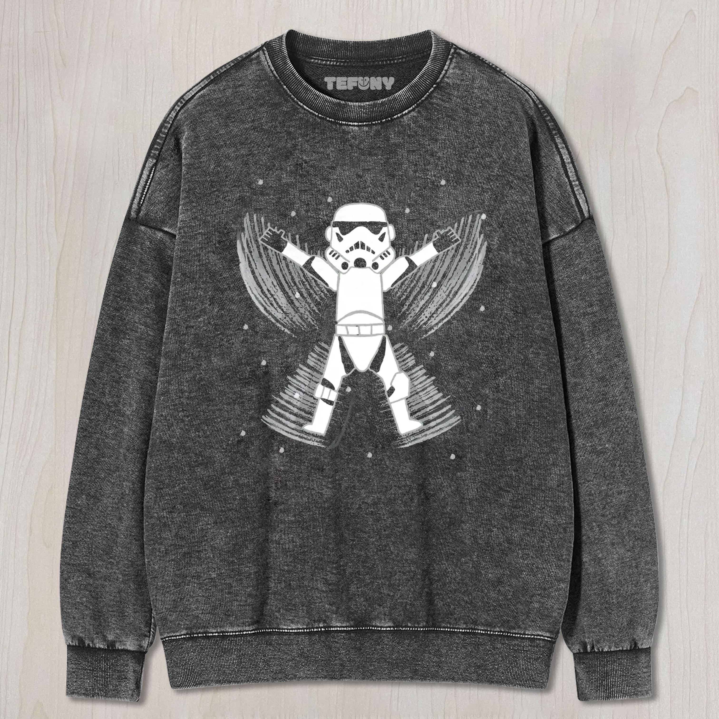 BUTTERFLY STORMTROOPER STAR WARS VINTAGE WASHED TEE & SWEAT & HOOD