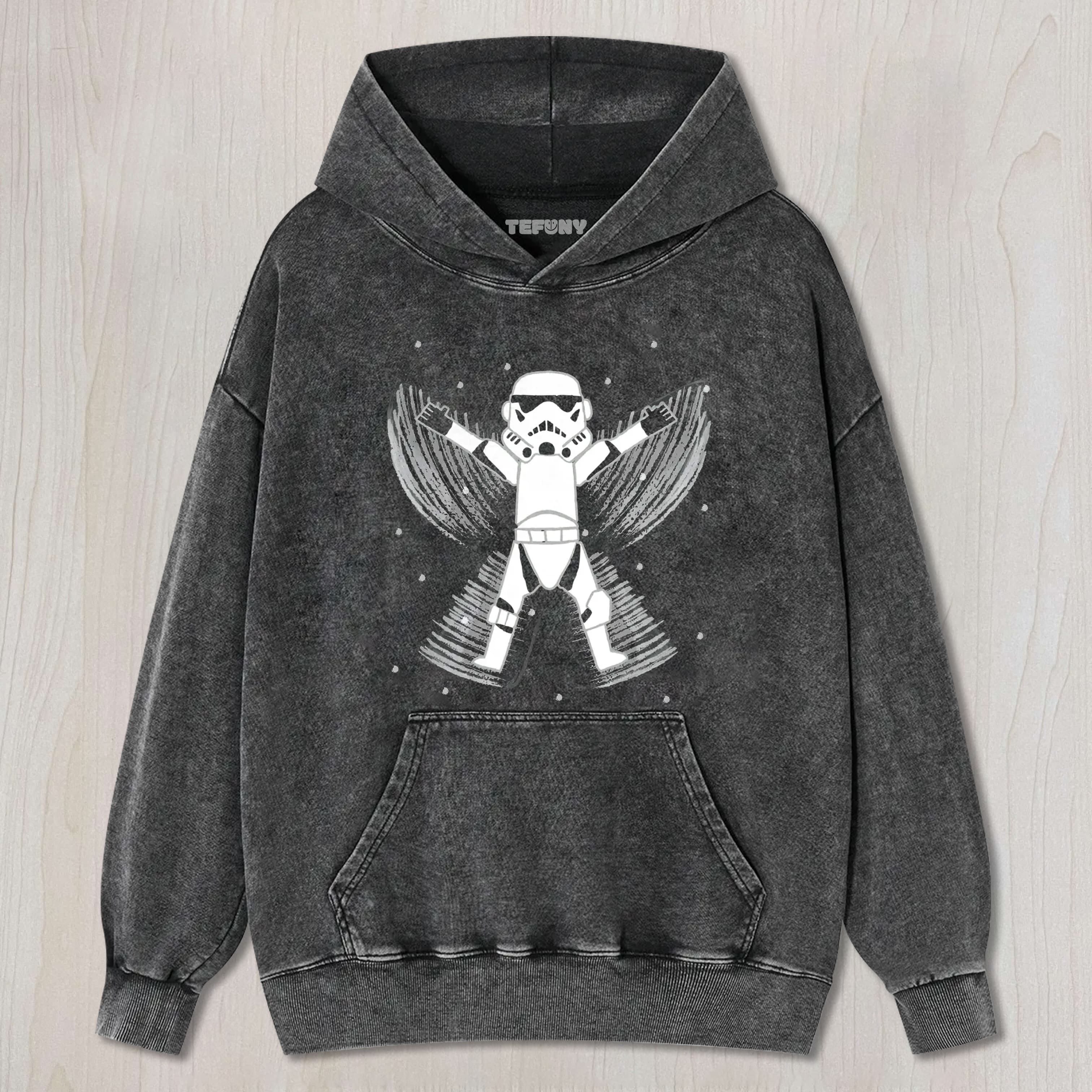 BUTTERFLY STORMTROOPER STAR WARS VINTAGE WASHED TEE & SWEAT & HOOD