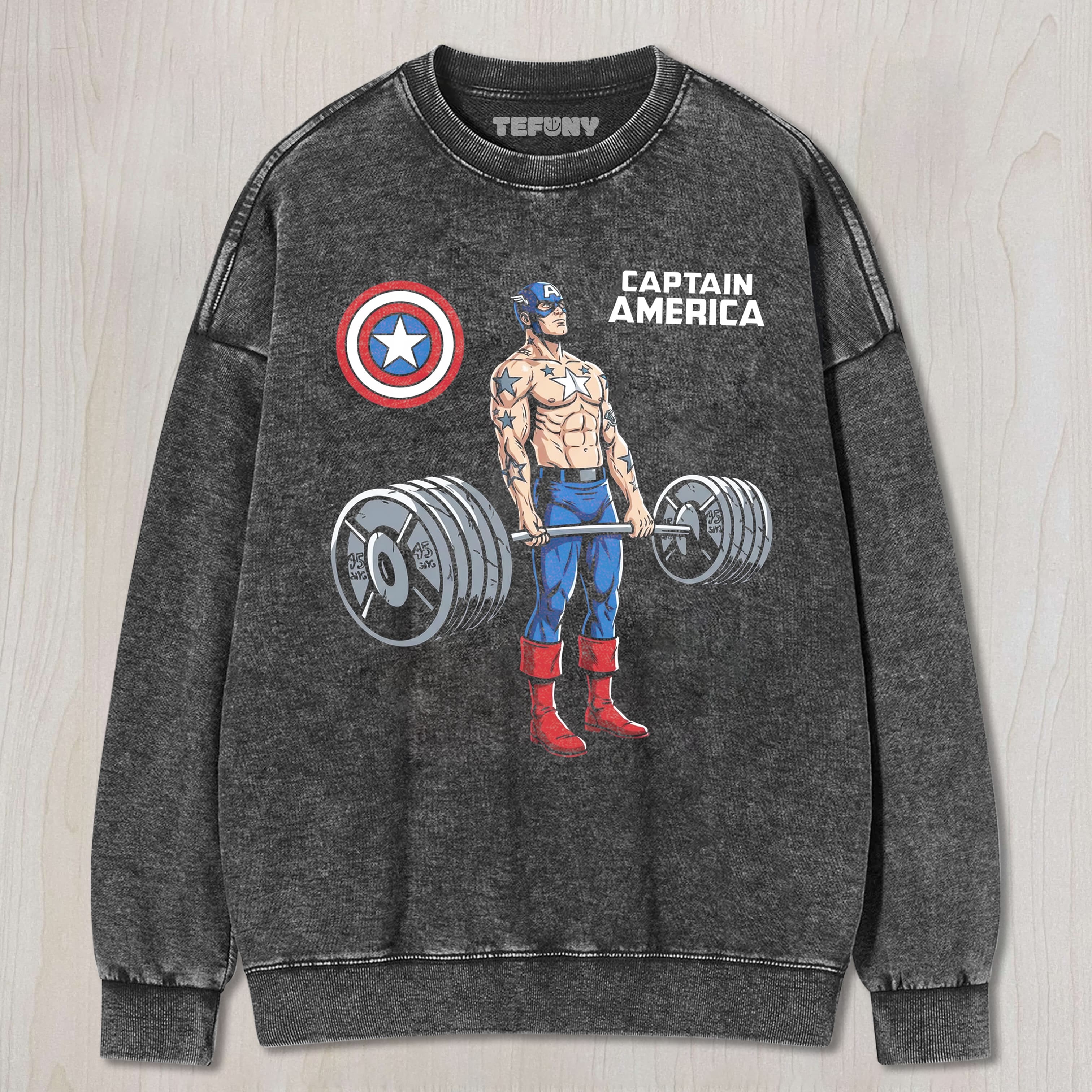 CAPTAIN AMERICA GYM(MV) TEE & SWEAT & HOOD