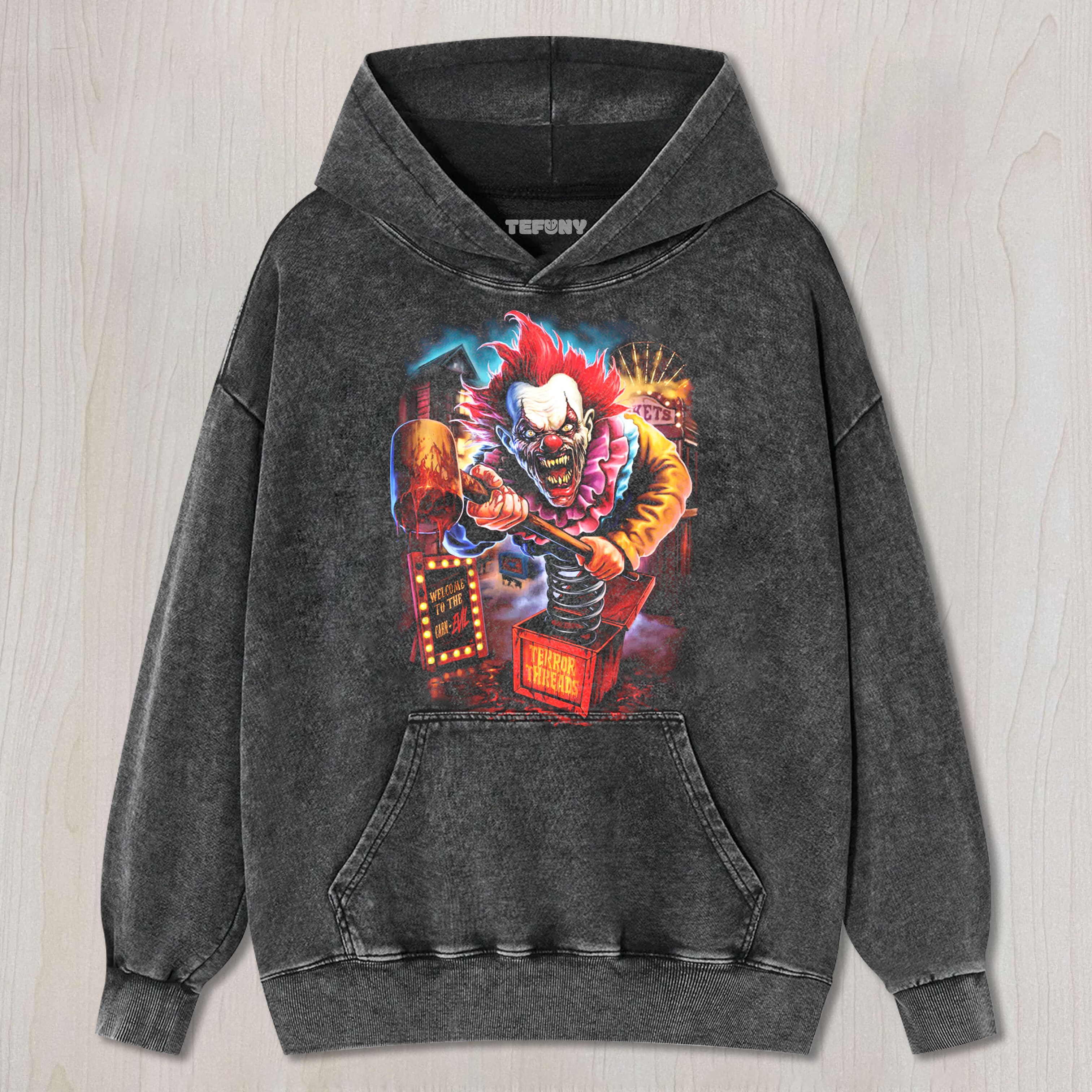 CARN-EVIL CLOWN TEE & SWEAT & HOOD