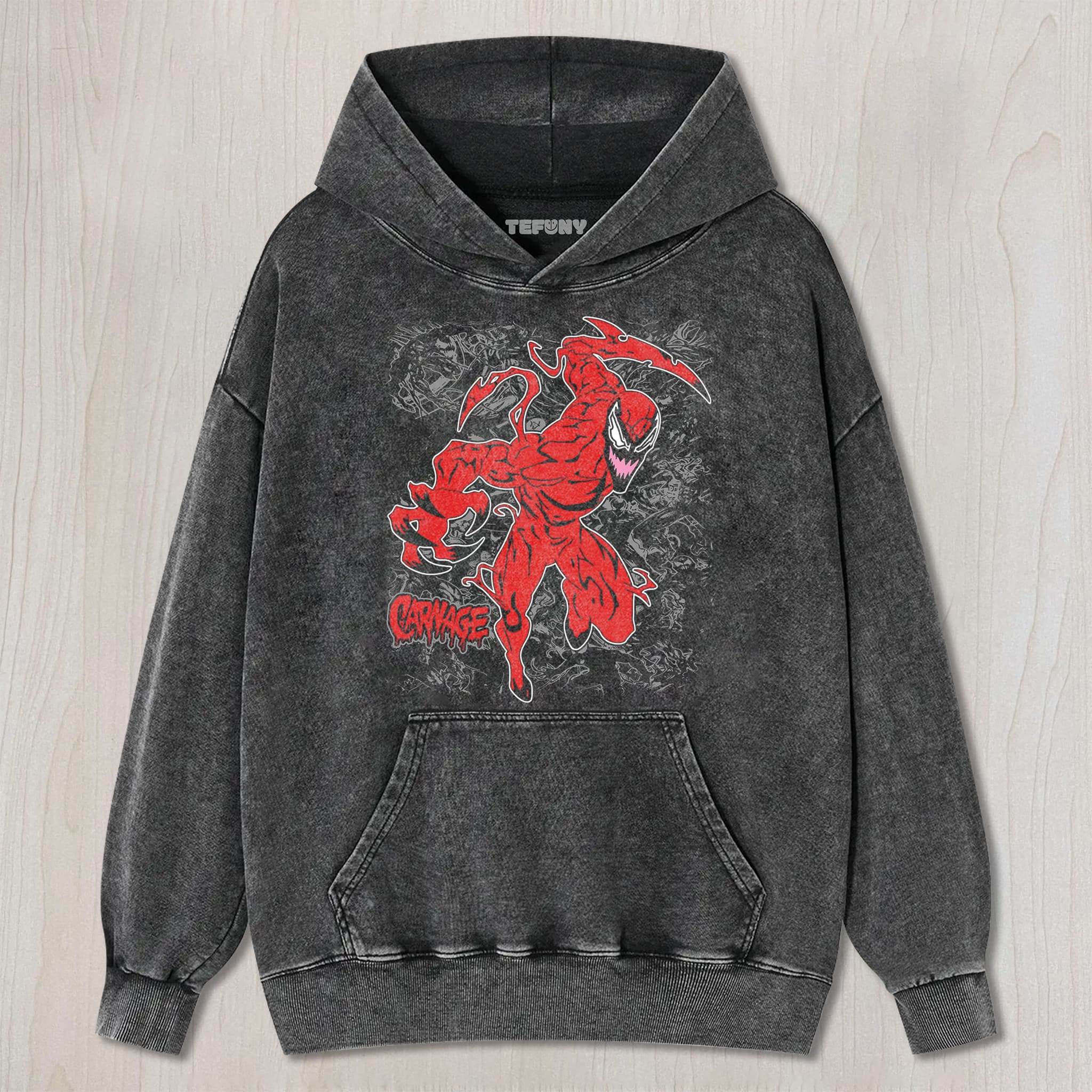 CARNAGE UNISEX TEE, TANK TOP, LAYERED LS, SWEATSHIRT & HOODIE