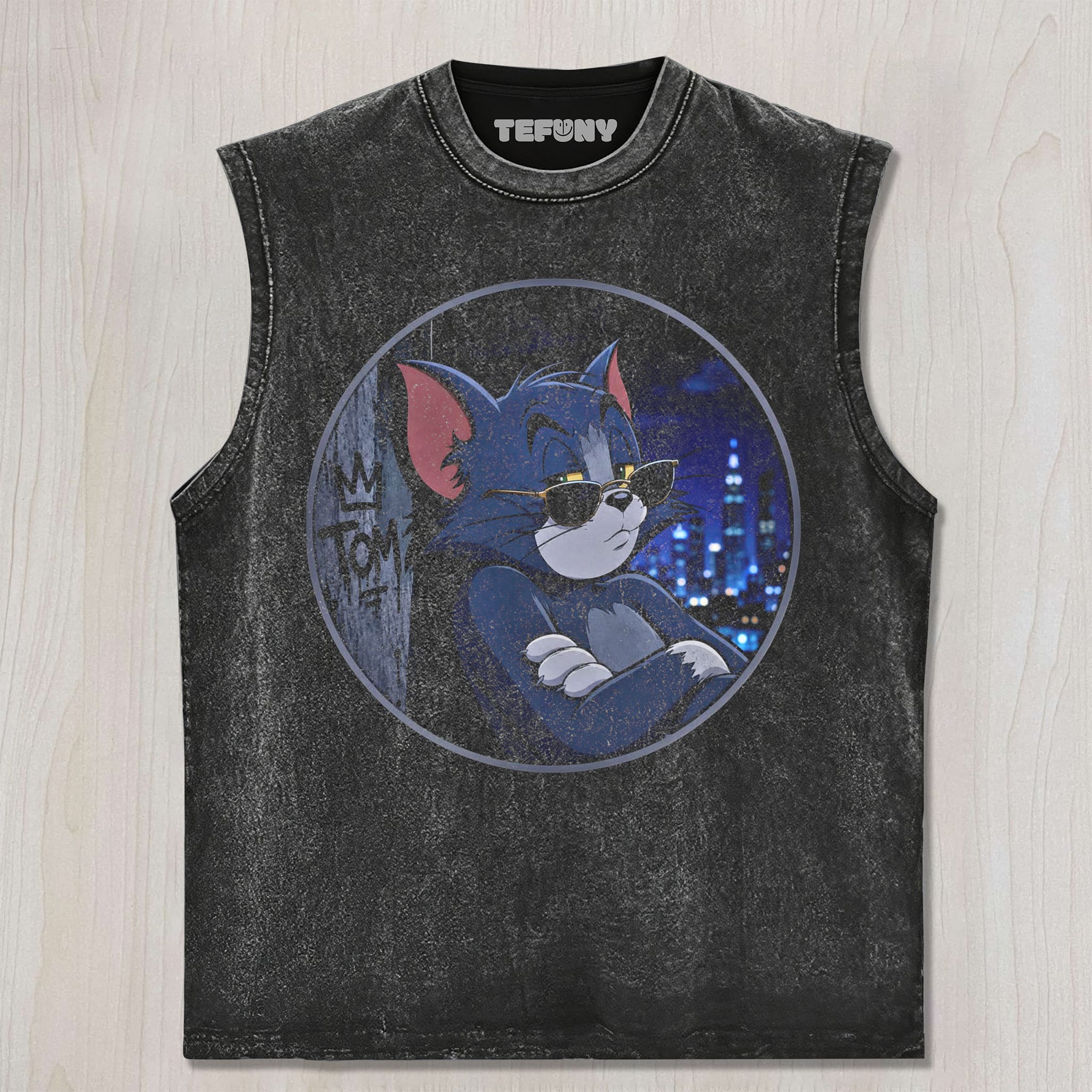 CARTOON COOL CAT UNISEX TEE, TANK TOP, LAYERED LS, SWEATSHIRT & HOODIE